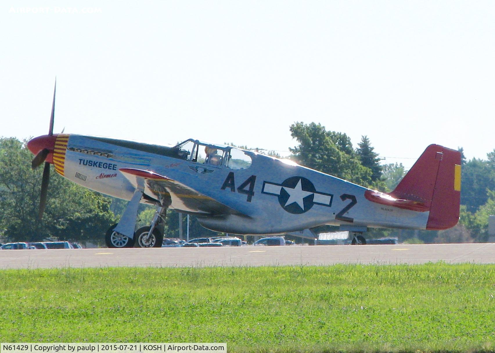 N61429, 1942 North American P-51C Mustang C/N 103-26199, At AirVenture.