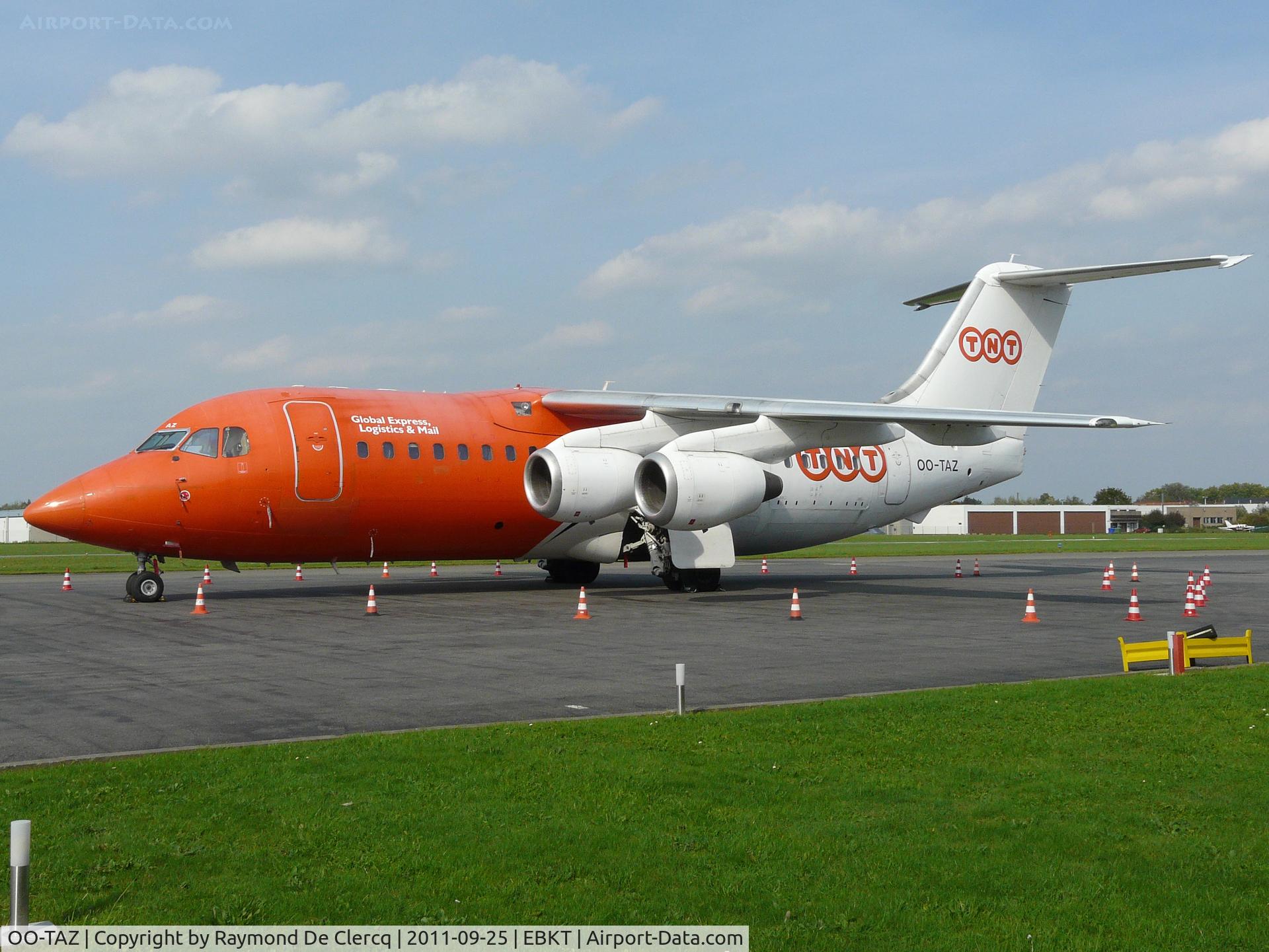 OO-TAZ, 1991 British Aerospace BAe.146-200QC Quick Change C/N E2188, At Wevelgem airport.
