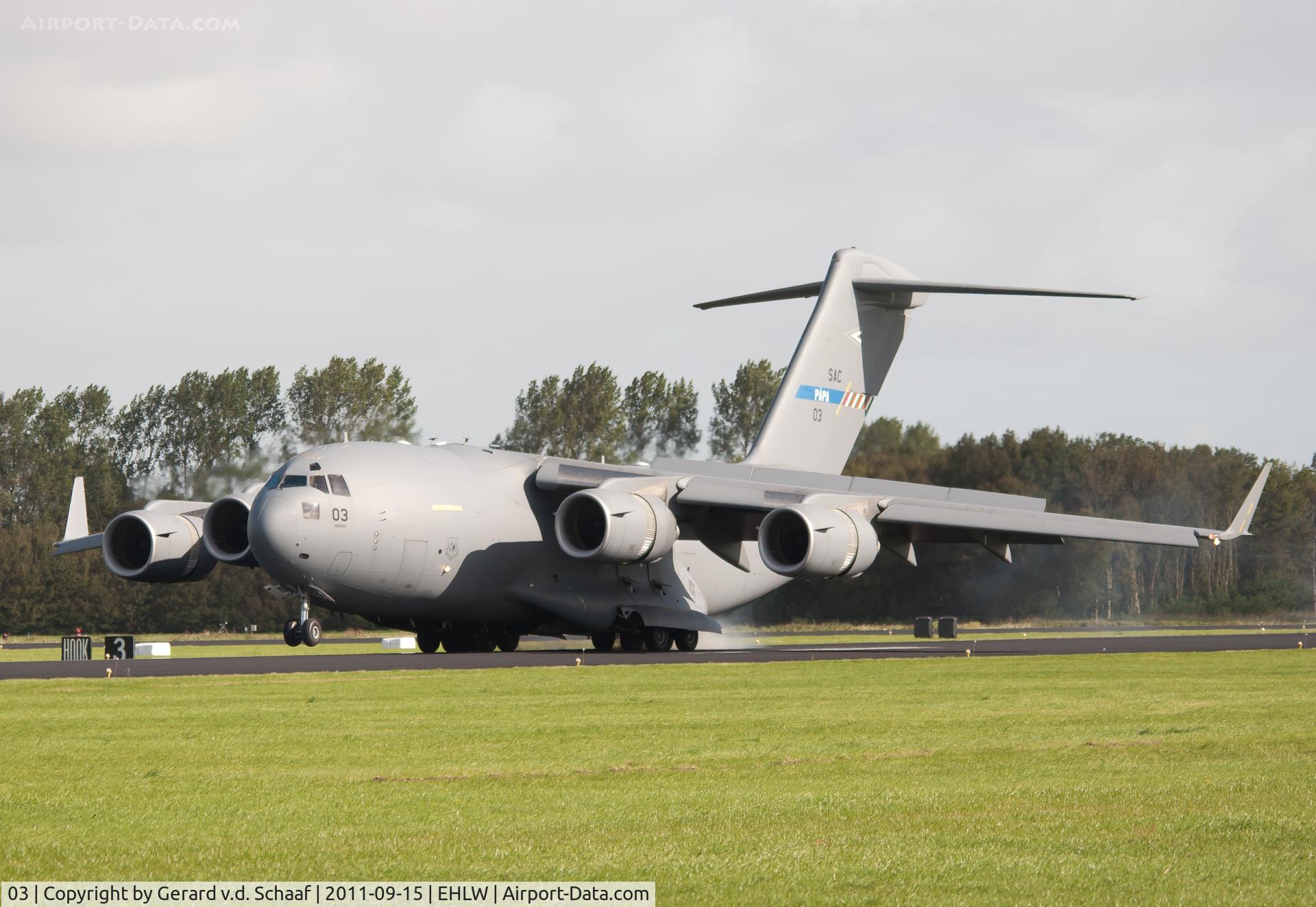 03, 2009 Boeing C-17A Globemaster III C/N F-211, Leeuwarden, September 2011