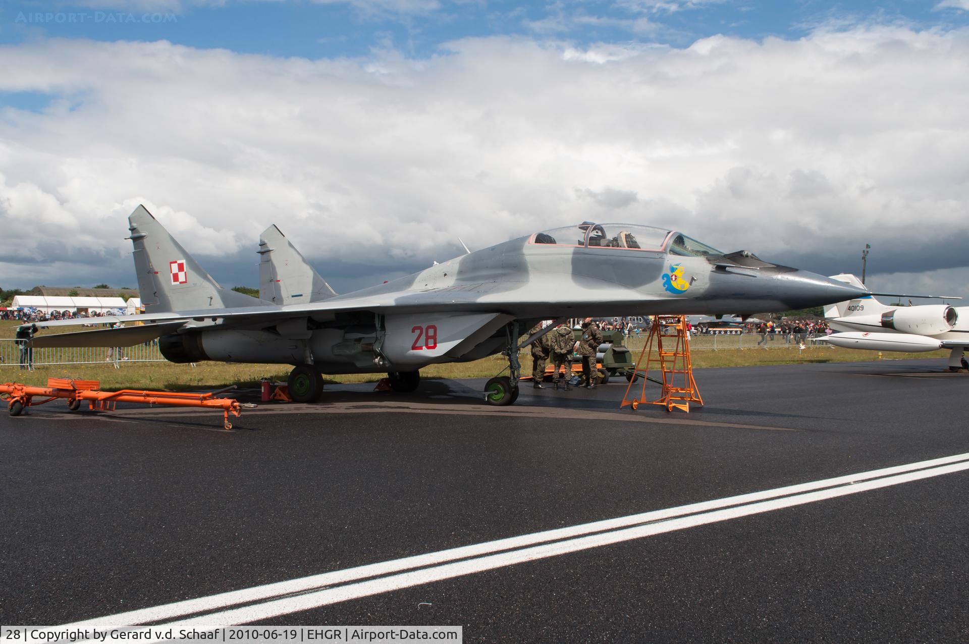 28, Mikoyan-Gurevich MiG-29UB C/N N50903014528, Gilze-Rijen, June 2010