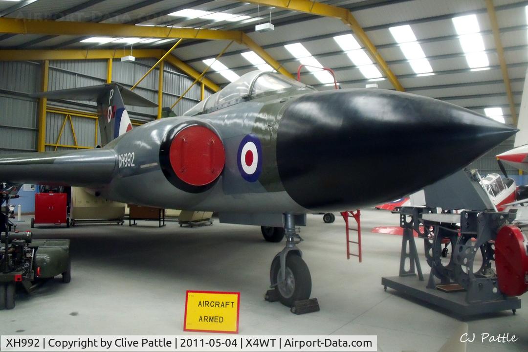 XH992, 1959 Gloster Javelin FAW.8 C/N Not found XH992, Inside one of the display hangars at the Newark Air Museum, Winthorpe, Nottinghamshire. X4WT