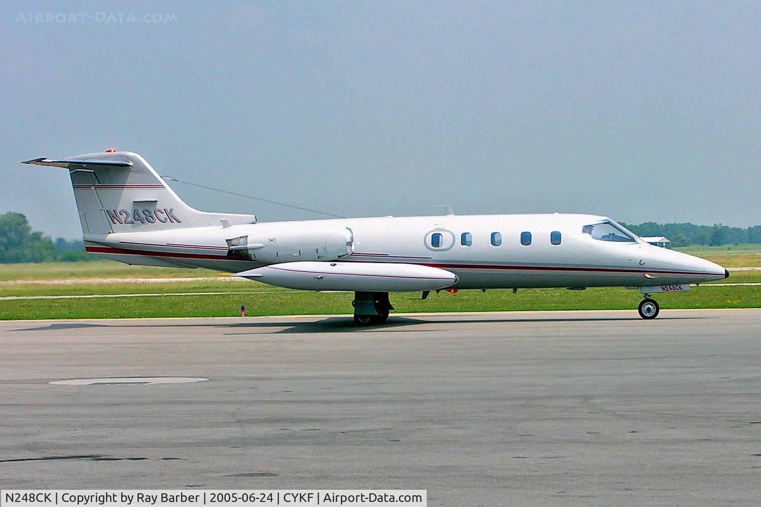 N248CK, 1978 Gates Learjet 25D C/N 248, Learjet 25D [25-248] (Kalitta Charters) Kitchener-Waterloo Regional~C 24/06/2005