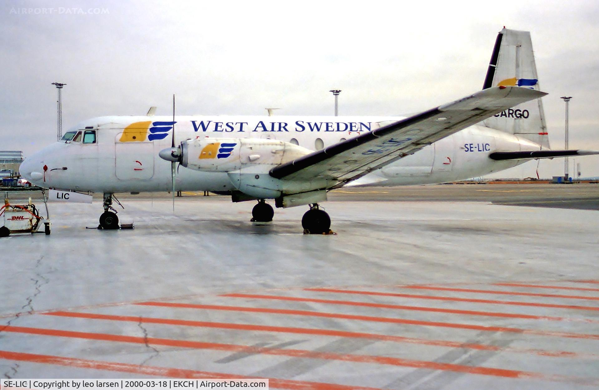 SE-LIC, 1982 Hawker Siddeley HS.748 Series 2B C/N 1778, Copenhagen 18.3.00
