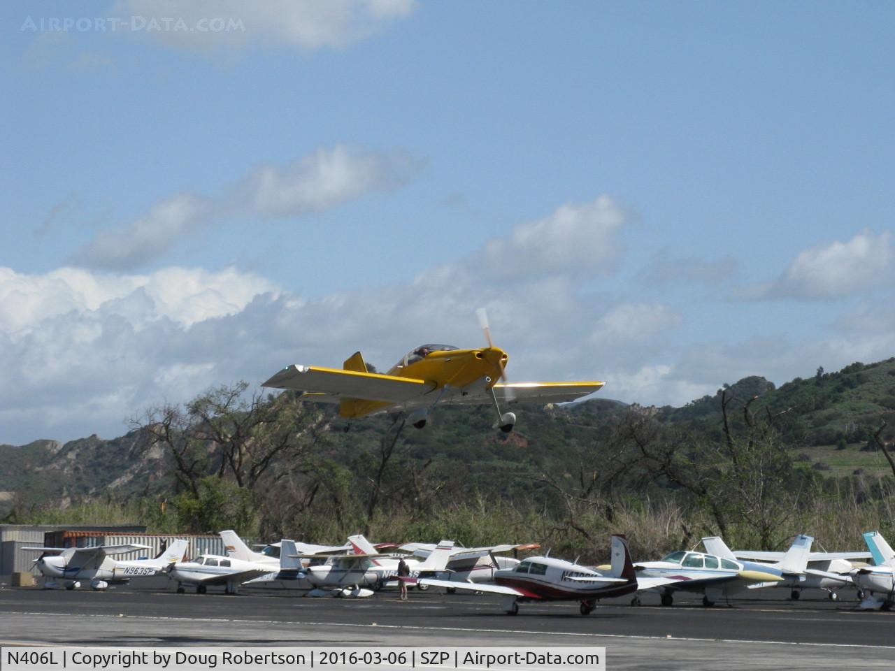 N406L, 2008 Vans RV-6 C/N 936, Provo PROVO 6, Lycoming O-320 160 Hp, another takeoff climb Rwy 22