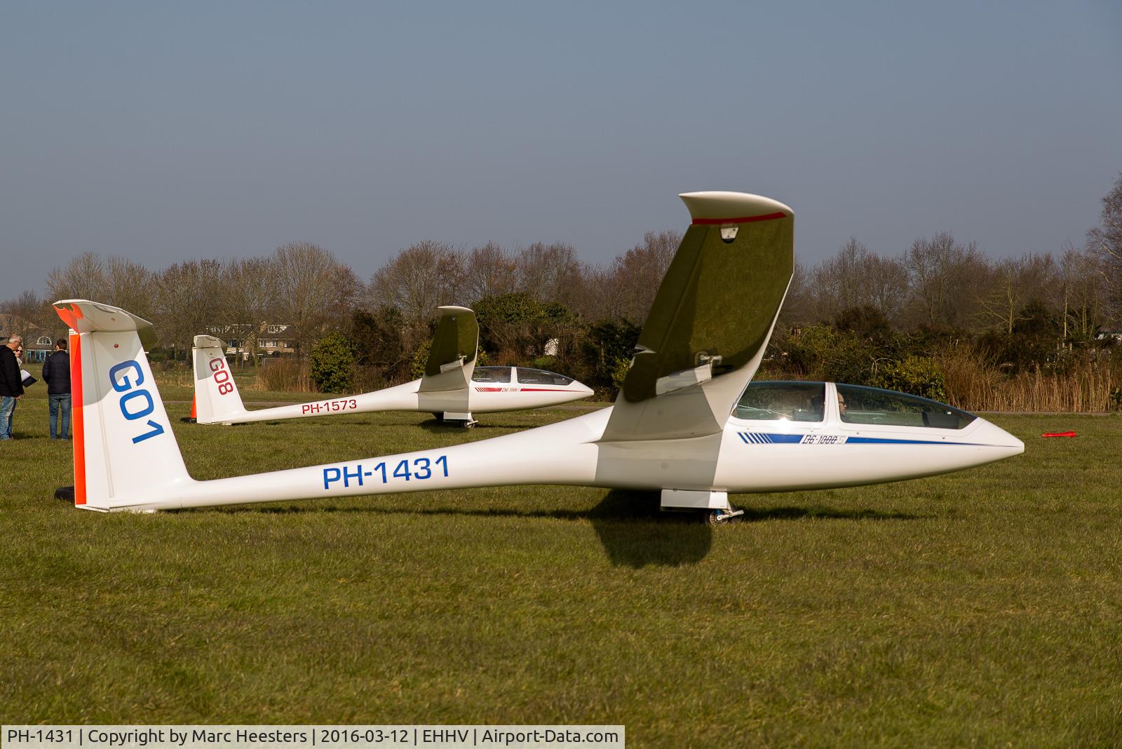 PH-1431, 2008 Dg Flugzeugbau DG-1000s C/N 10-132S85, PH-1431 / GO1 prior to departure on runway 07 @ EHHV.