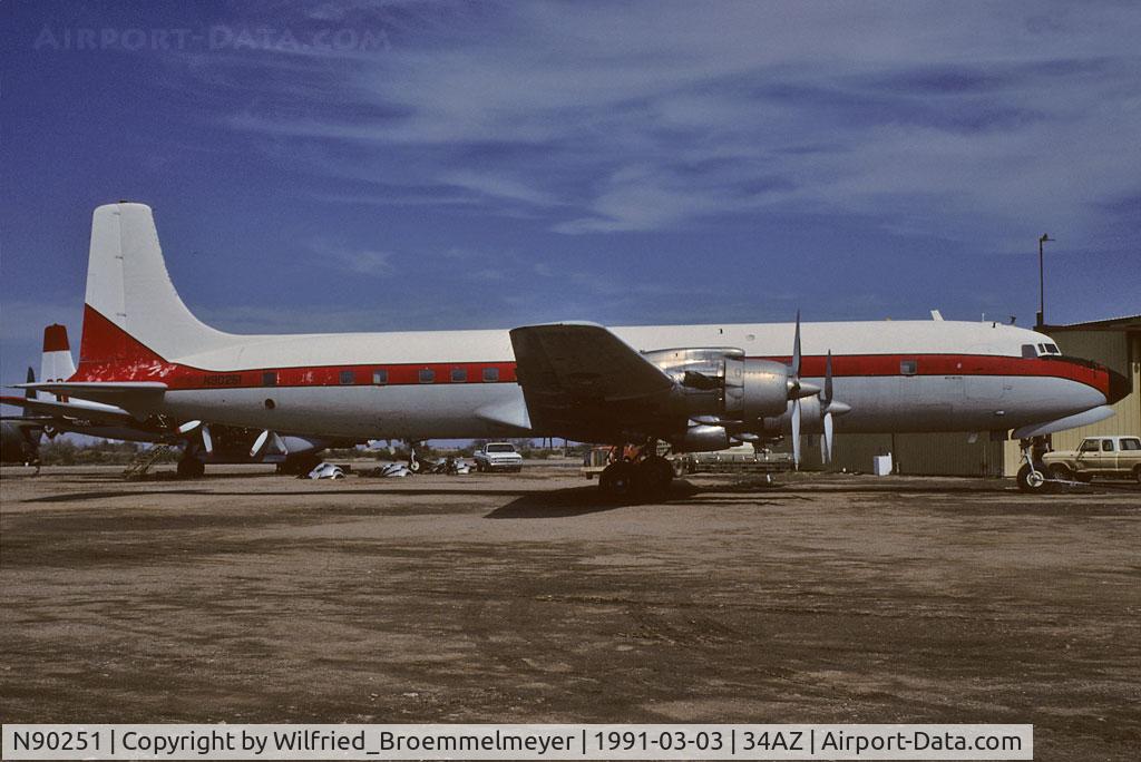 N90251, 1958 Douglas DC-7C Seven Seas C/N 45367, K25/K64 scan