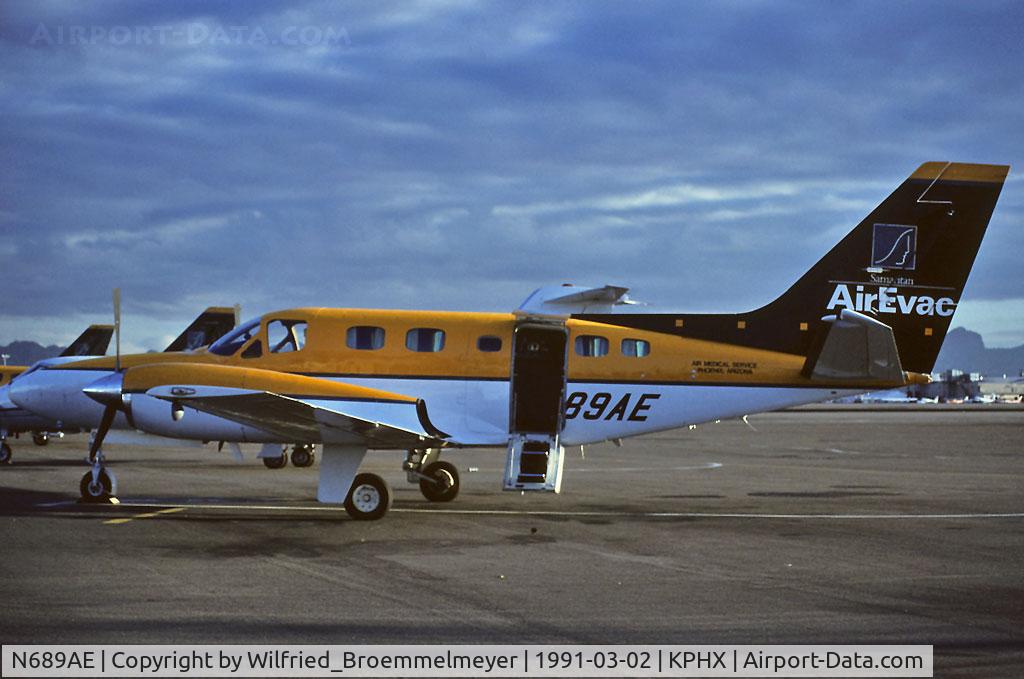 N689AE, 1982 Cessna 441 Conquest II C/N 441-0281, K64 scan