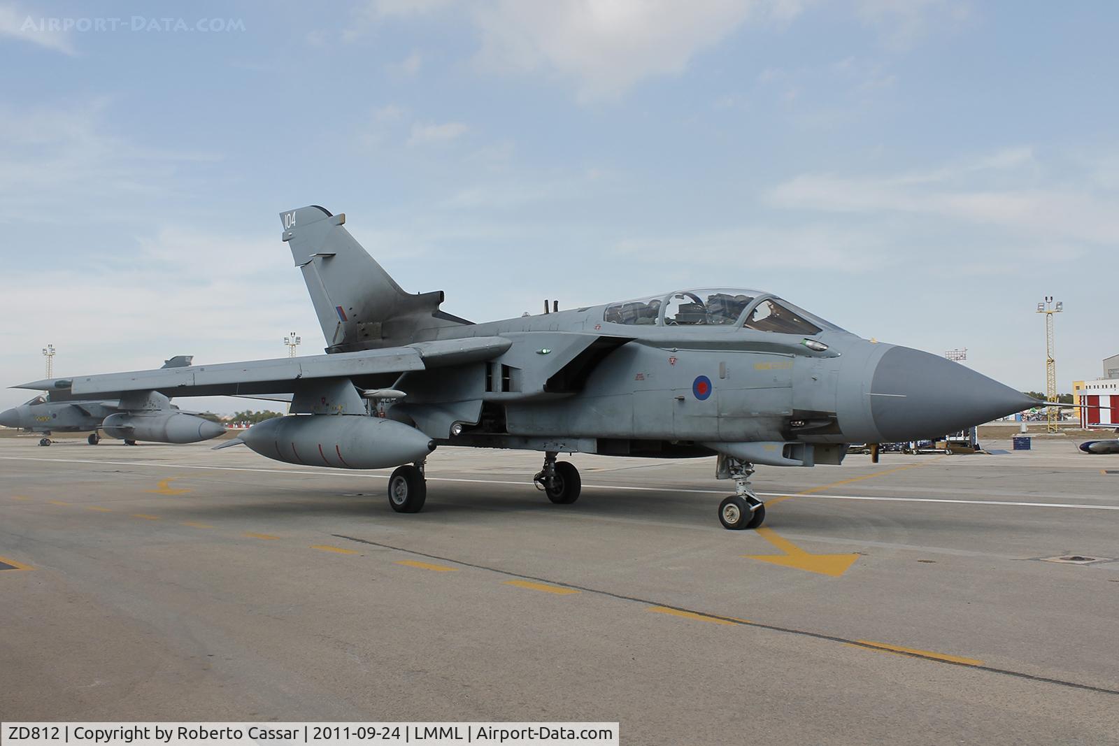 ZD812, 1985 Panavia Tornado GR.4 C/N 420/BT043/3192, Malta International Airshow 2011