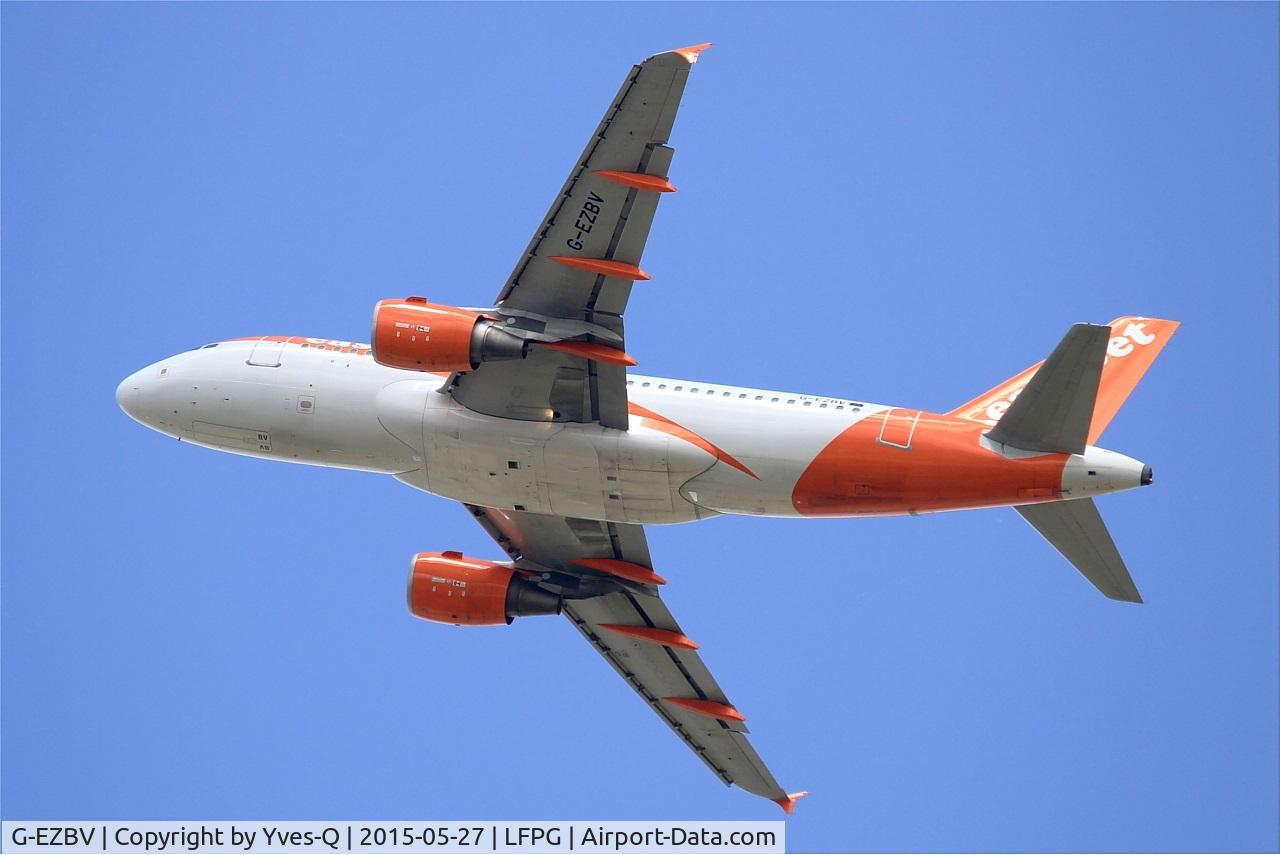 G-EZBV, 2007 Airbus A319-111 C/N 3122, Airbus A319-111, Take off Rwy 27L, Roissy Charles De Gaulle Airport (LFPG-CDG)