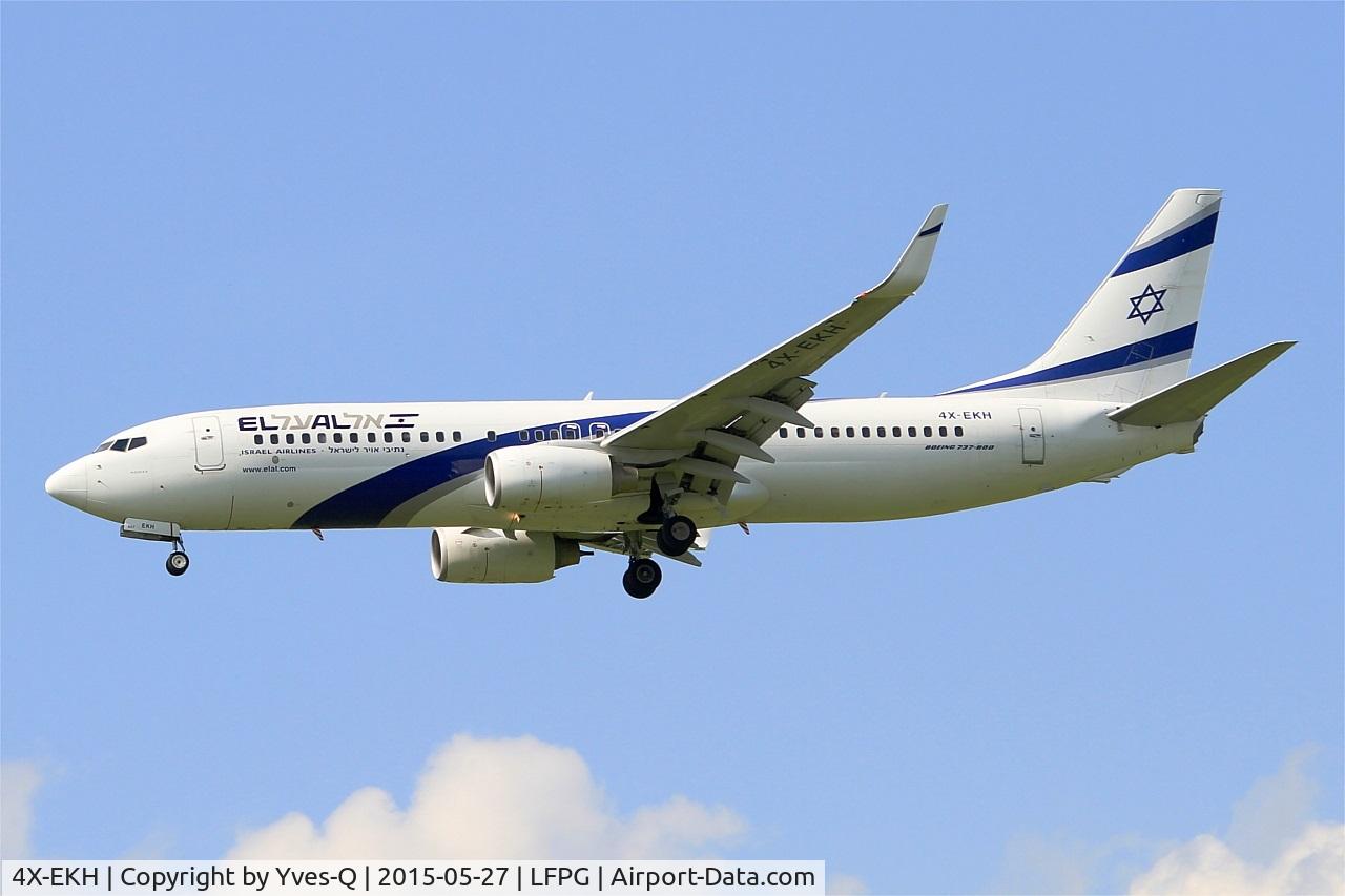4X-EKH, 2009 Boeing 737-85P C/N 35458, Boeing 737-85P, Short approach rwy 27R, Paris-Roissy Charles De Gaulle airport (LFPG-CDG)