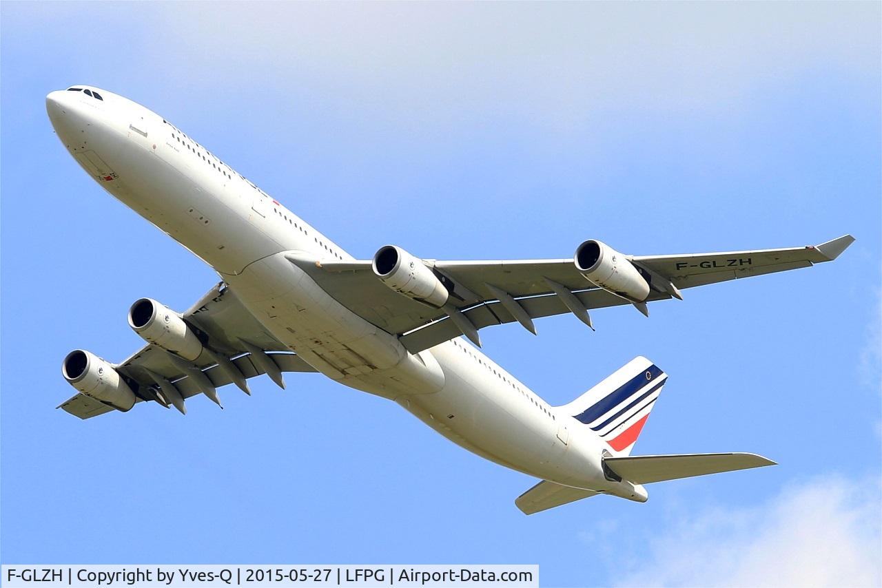 F-GLZH, 1995 Airbus A340-312 C/N 078, Airbus A340-312, Take off rwy 27L, Roissy Charles De Gaulle airport (LFPG-CDG)