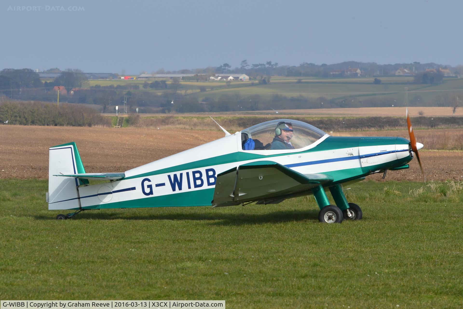 G-WIBB, 1996 Jodel D-18 C/N PFA 169-11640, Just landed at Northrepps.