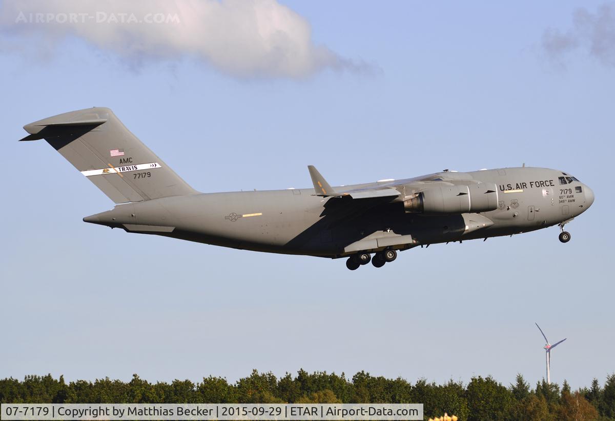 07-7179, 2007 Boeing C-17A Globemaster III C/N P-179, 07-7179