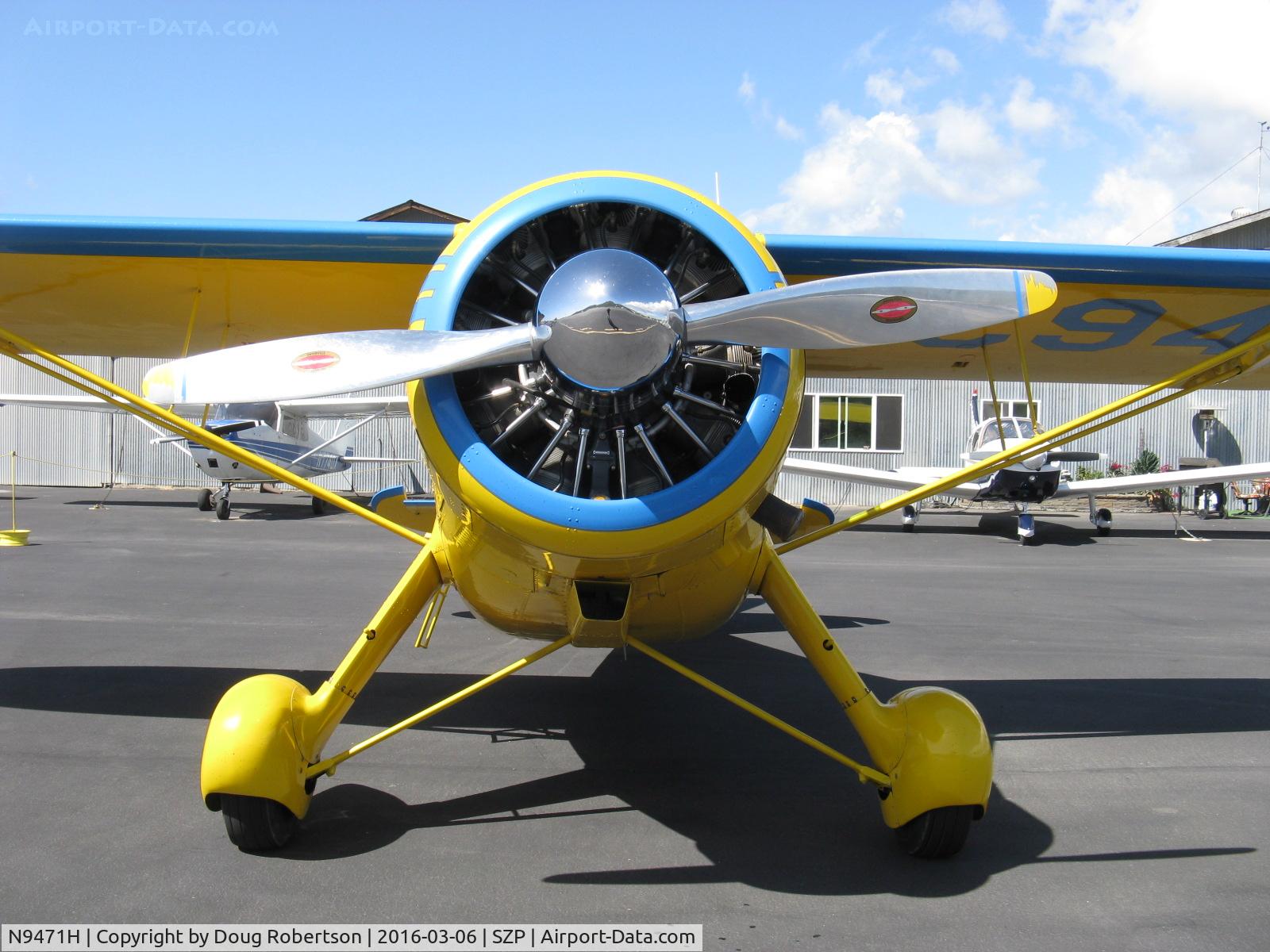 N9471H, Howard Aircraft DGA-15P C/N 813, 1943 Howard DGA-15P 'Best Buddy', P&W R-985 Wasp Jr. 450 Hp radial, prop, chromed spinner, wheel covers