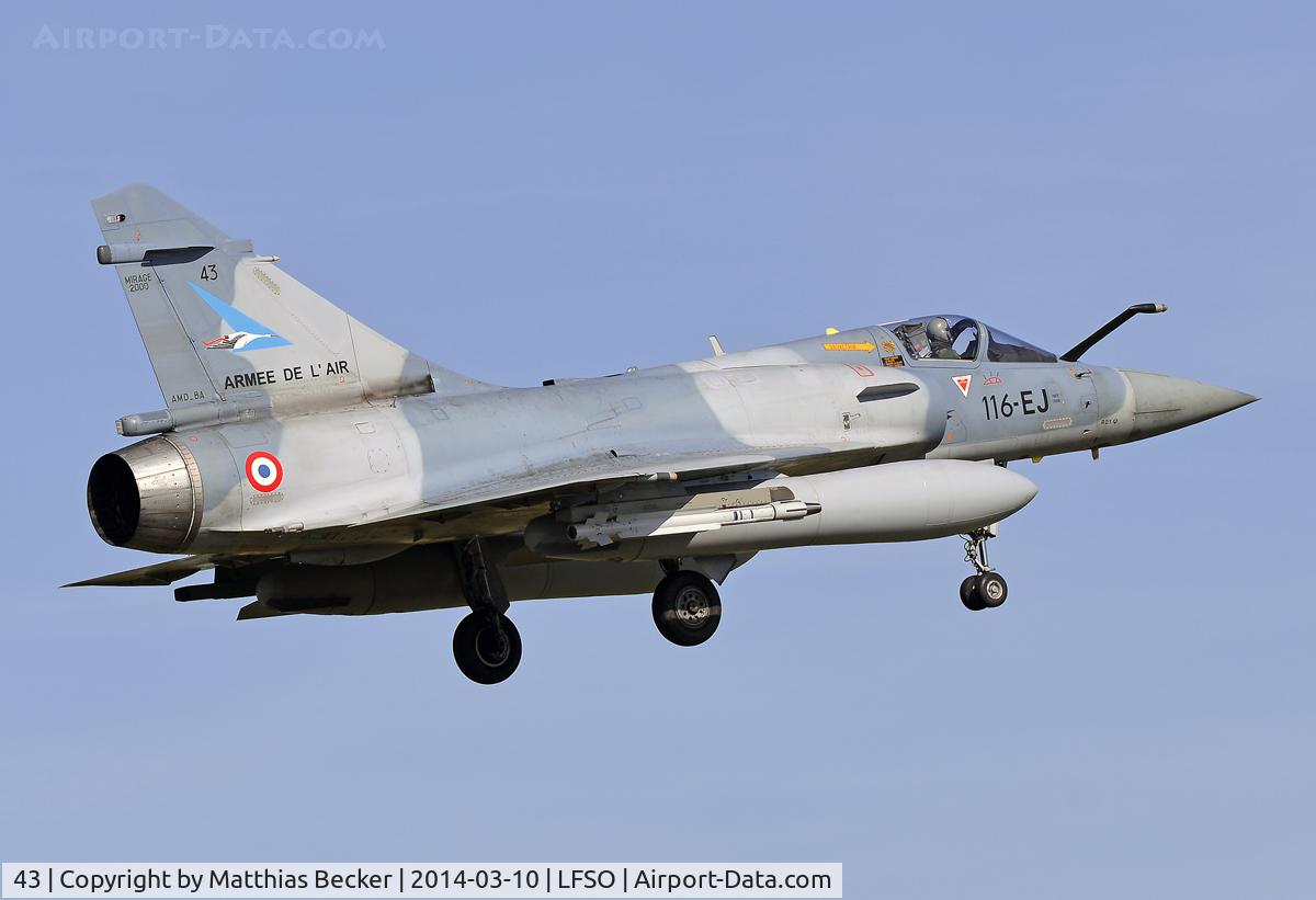 43, Dassault Mirage 2000-5F C/N 202, Mirage 2000-5F