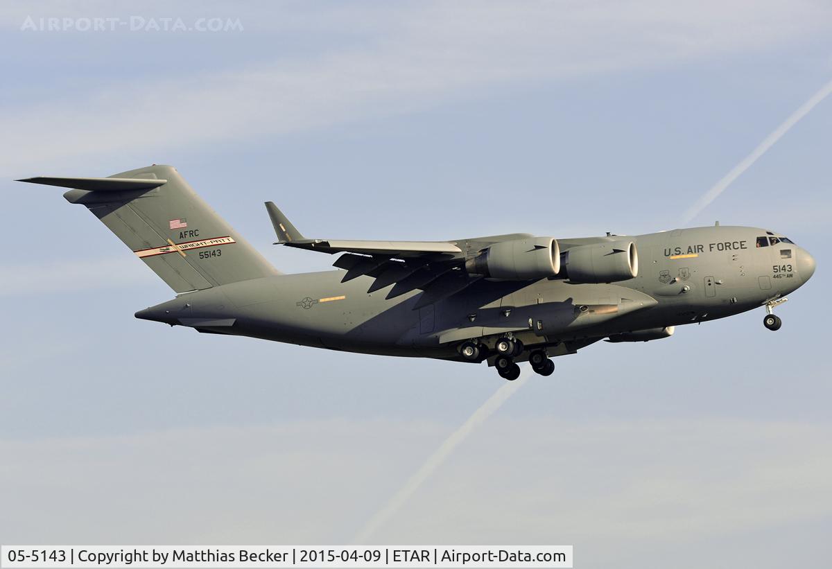 05-5143, 2005 Boeing C-17A Globemaster III C/N 50151/F150/P143, 05-5143