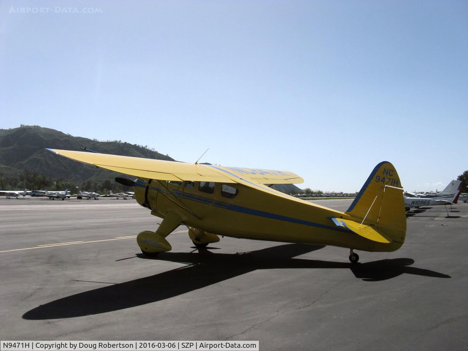 N9471H, Howard Aircraft DGA-15P C/N 813, 1943 Howard DGA-15P, P&W R-985 Wasp Jr. 450 Hp. Also, variants were built as DGA-15W, 350 Hp Wright R-760-E2 and DGA-151, 330 Hp Jacobs L-6, a 914 cubic inch displacement 7 cylinder radial.