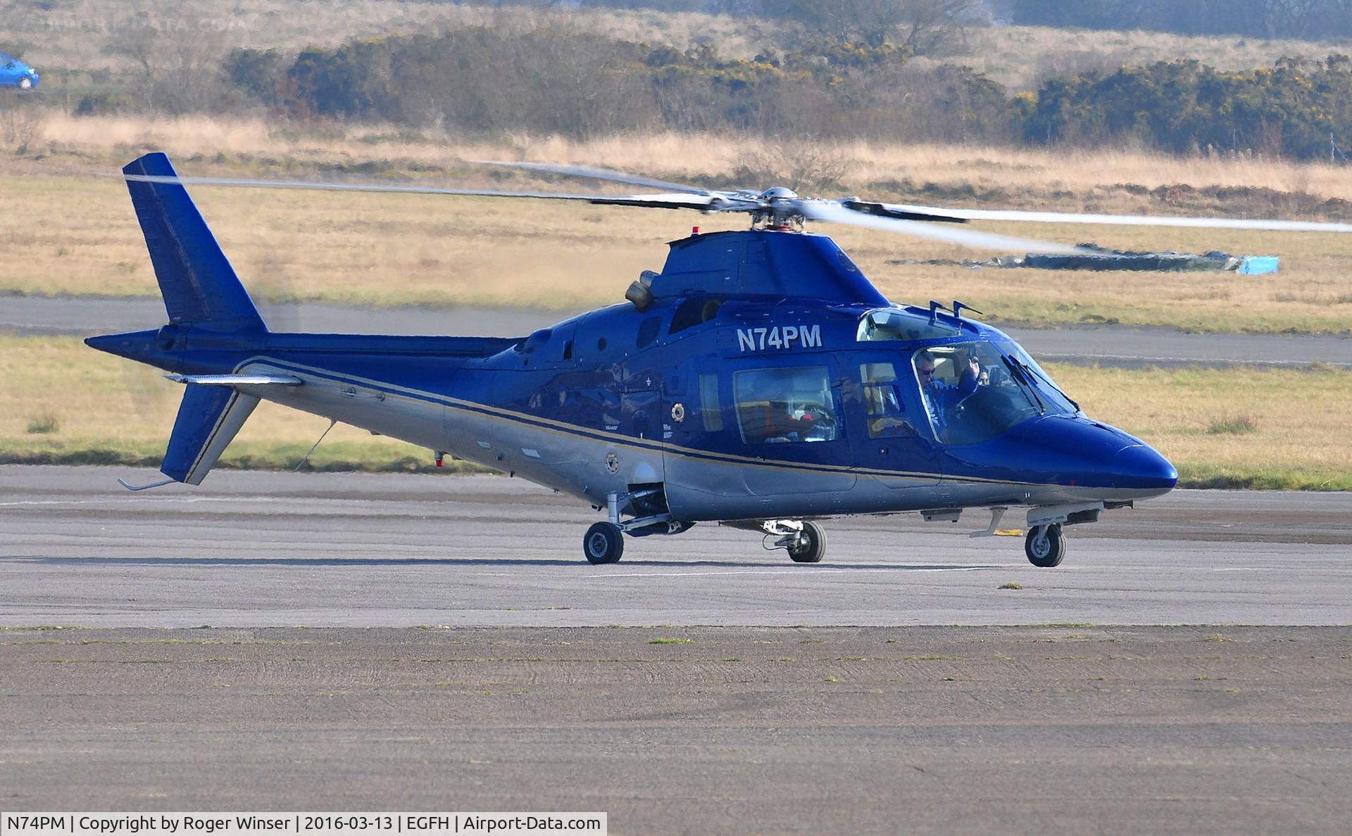N74PM, 1992 Agusta A-109C C/N 7636, Visiting A-109C.