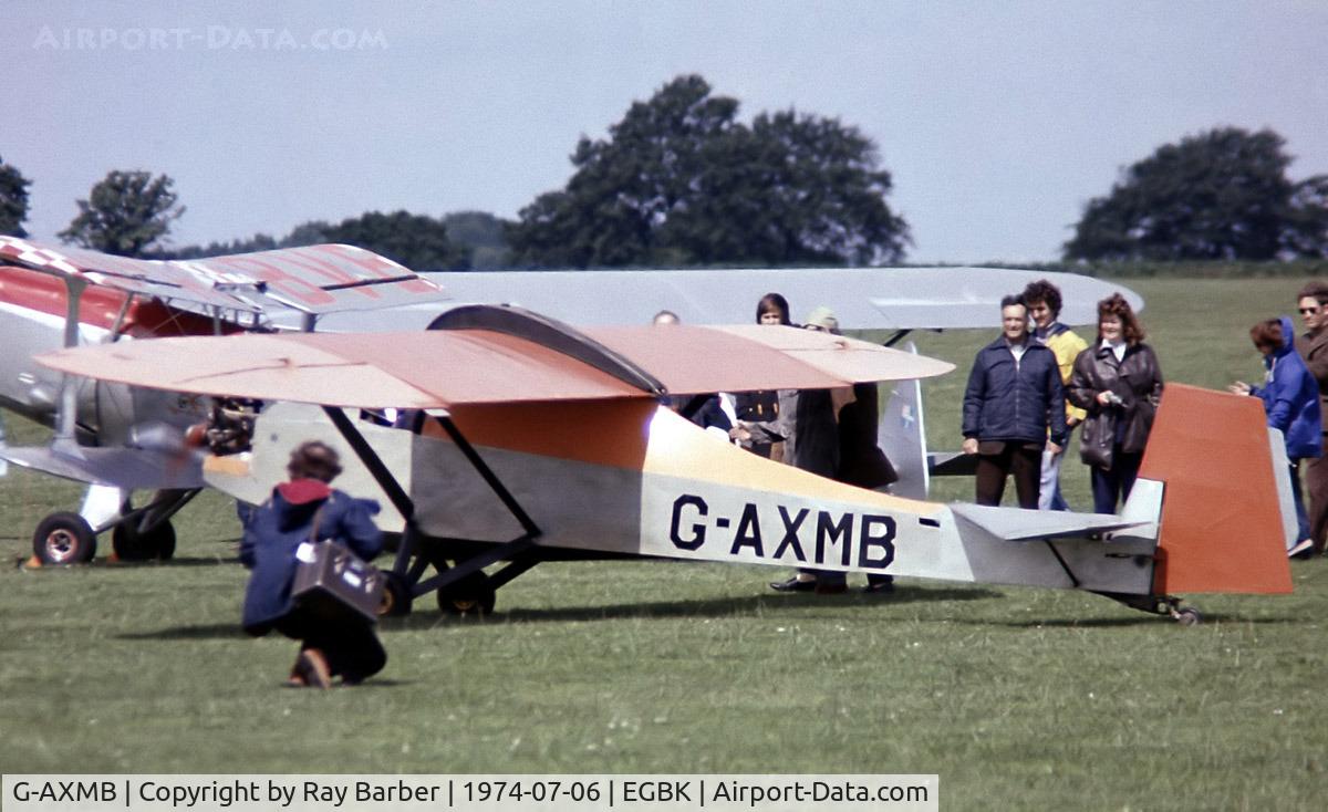 G-AXMB, 1971 Slingsby T-31 Cadet Motor Glider II C/N VM590, Slingsby T.7 Motor Cadet Mk.2 [VM590] Sywell~G 06/07/1974. From a slide.
