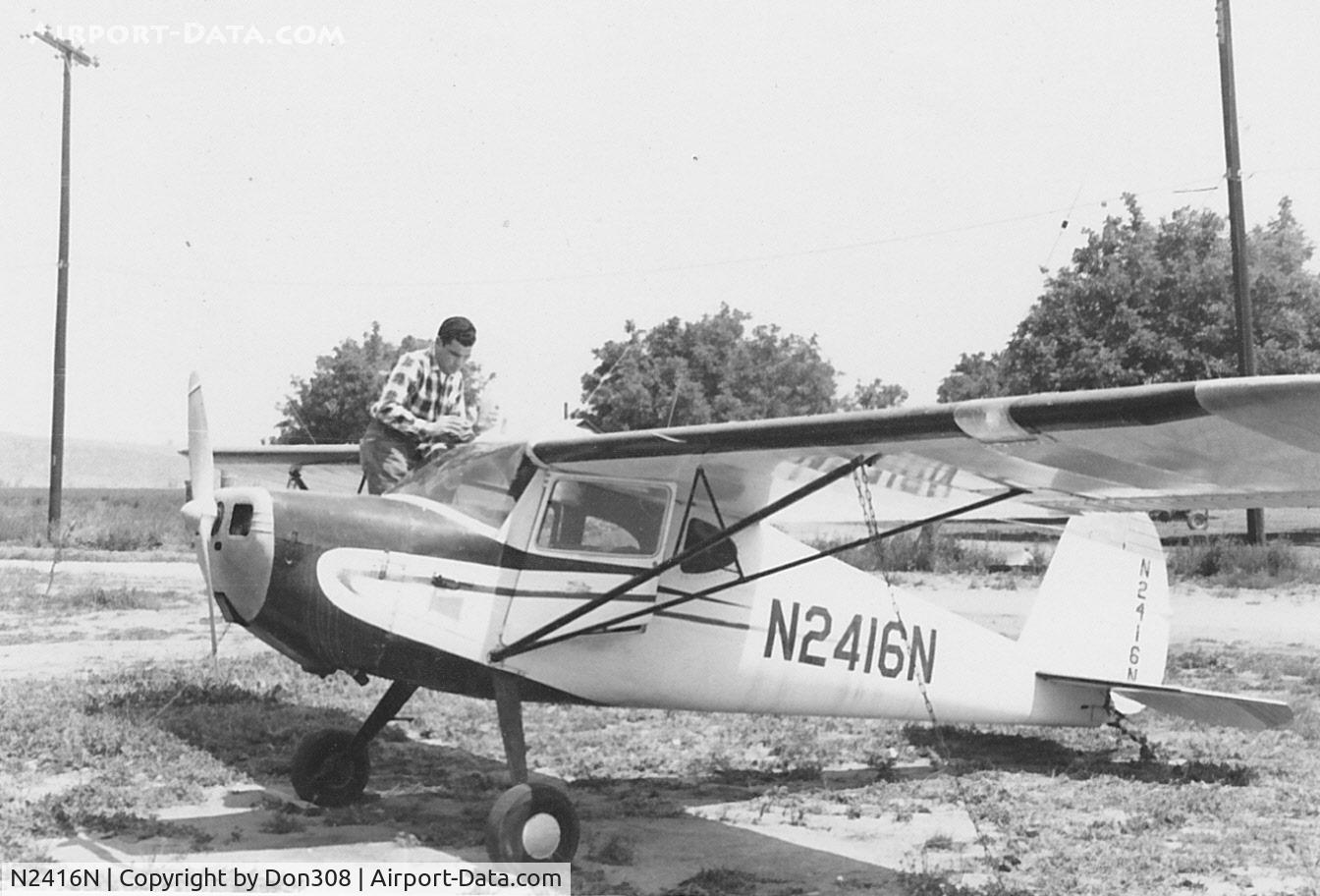 N2416N, 1947 Cessna 120 C/N 12665, I found a few pics of my old 120 years before I bought it. The previous owner Lloyd Clark gave these to me. Sadly, he has passed on.I purchased it in the 1990s as a non-flying project. After two and a half years it was flying. I used it to get my license.