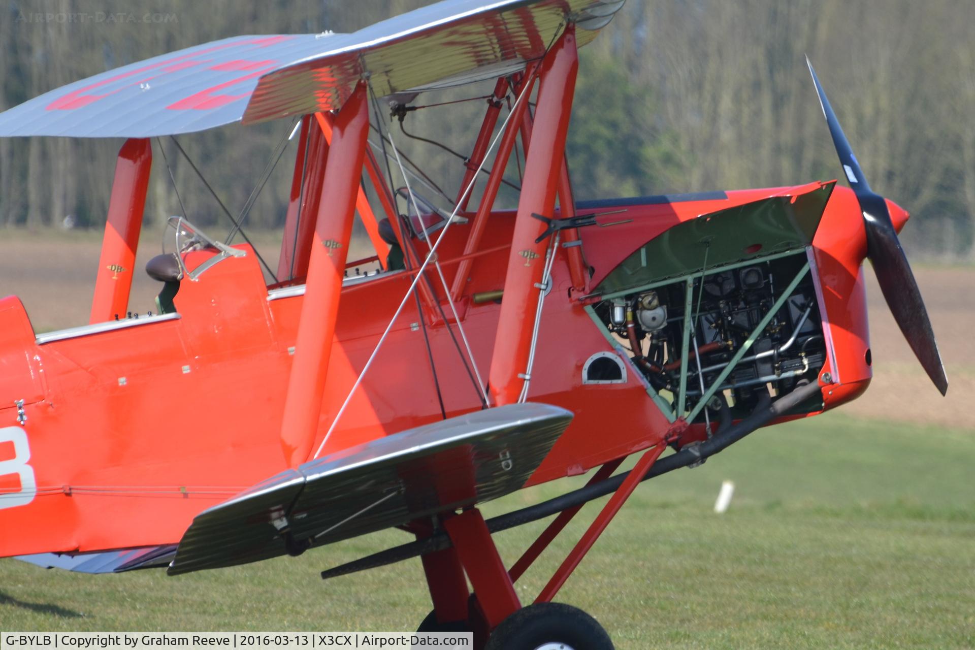 G-BYLB, 1940 De Havilland DH-82A Tiger Moth II C/N 83286, Parked at Northrepps.