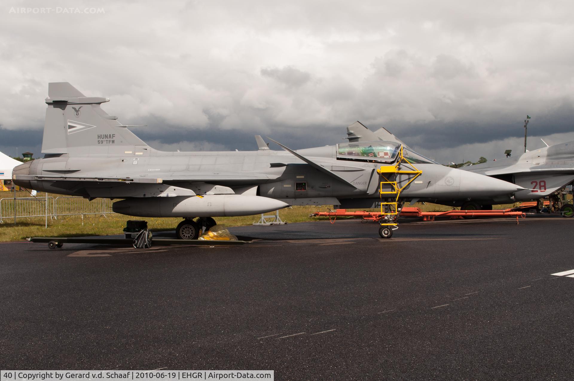 40, Saab JAS-39C Gripen C/N 39311, Gilze-Rijen, June 2010