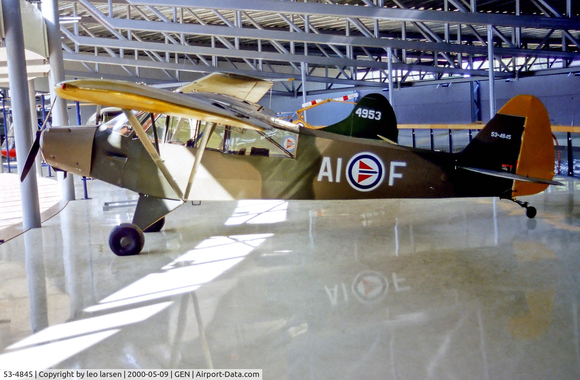 53-4845, 1953 Piper L-18C Super Cub (PA-18-95) C/N 18-3245, Forsvars Museet Gardermoen 9.5.00