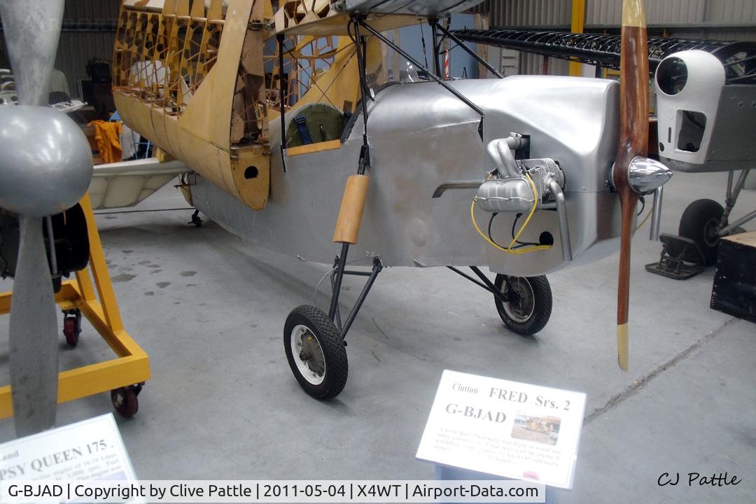 G-BJAD, 2002 Clutton-Tabenor Fred Series 2 C/N PFA 029-10586, Preserved at the Newark Air Museum, Winthorpe, Nottinghamshire. X4WT