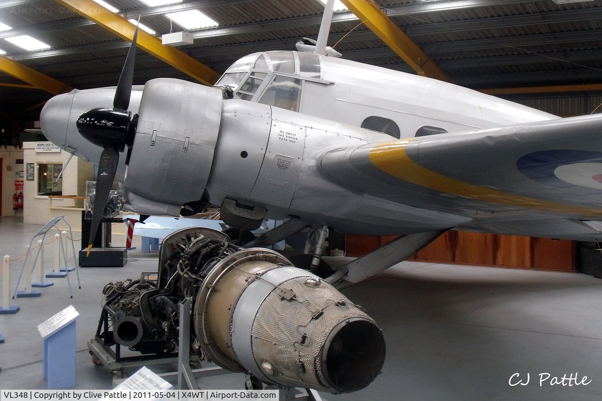 VL348, Avro 652A Anson C.19 Srs 2 C/N 34219, Preserved at the Newark Air Museum, Winthorpe, Nottinghamshire. X4WT