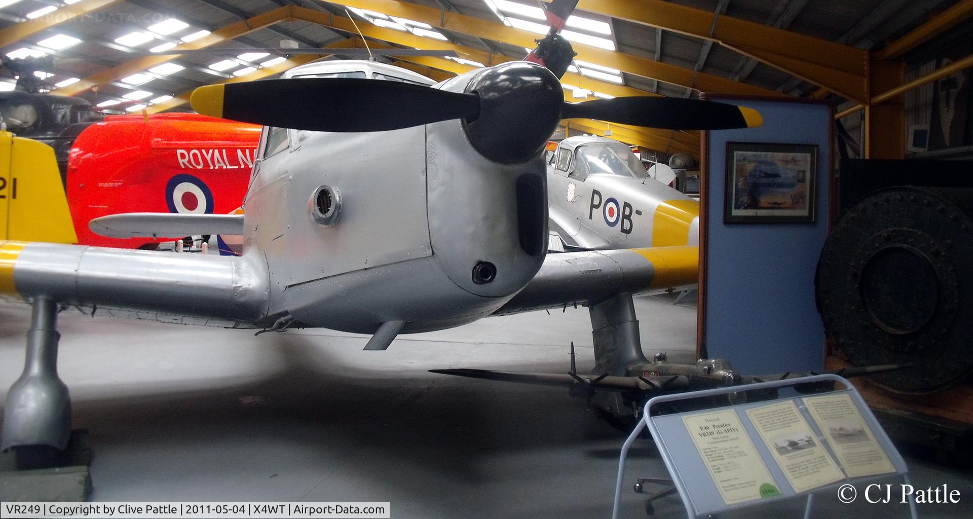 VR249, Percival P-40 Prentice T1 C/N Not found VR249, Preserved at the Newark Air Museum, Winthorpe, Nottinghamshire. X4WT