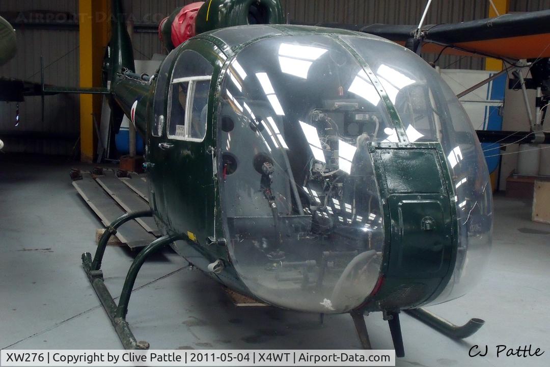 XW276, Sud SA-341 Gazelle C/N 03, Preserved at the Newark Air Museum, Winthorpe, Nottinghamshire. X4WT