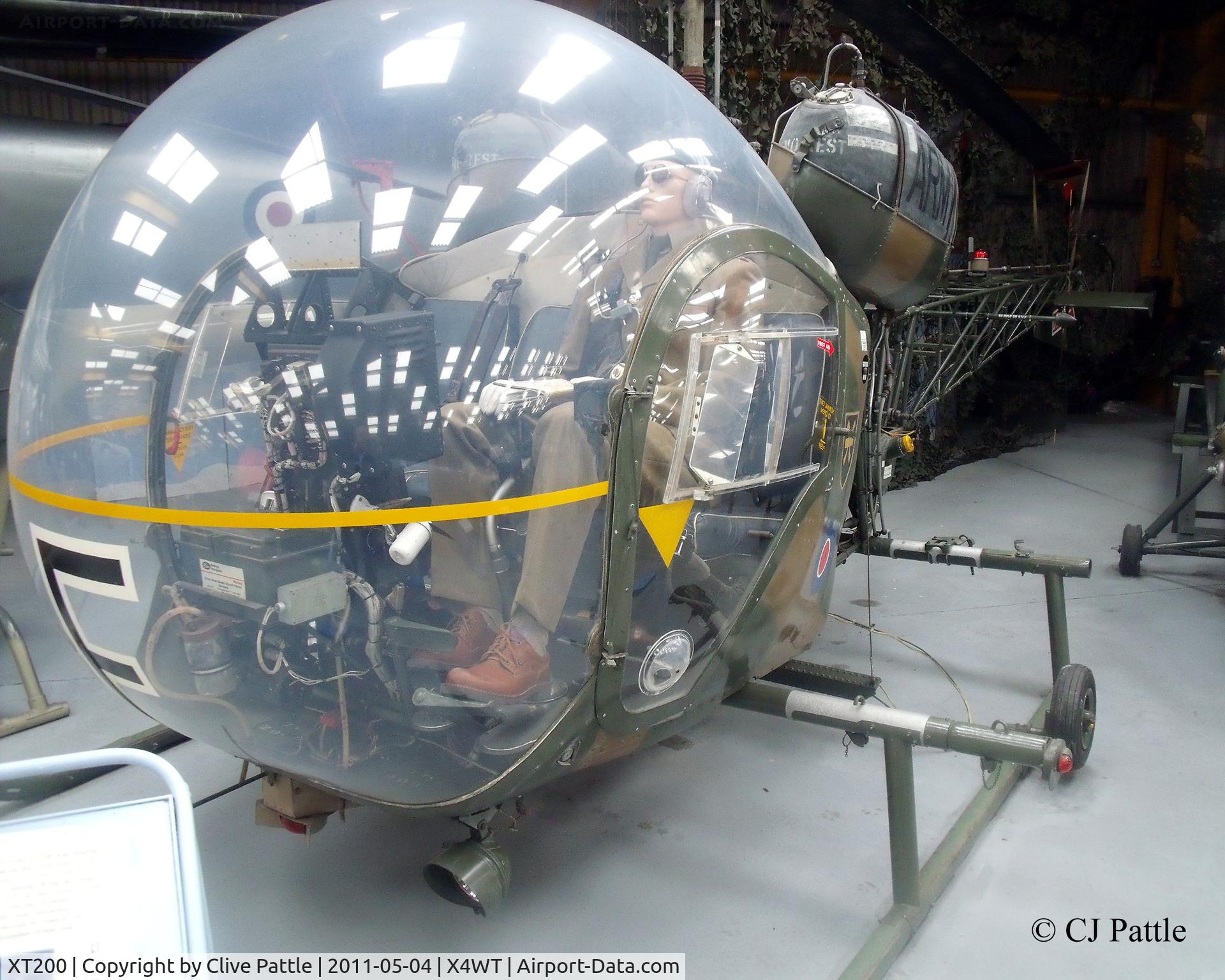 XT200, 1965 Westland Sioux AH.1 C/N WA359, Preserved at the Newark Air Museum, Winthorpe, Nottinghamshire. X4WT