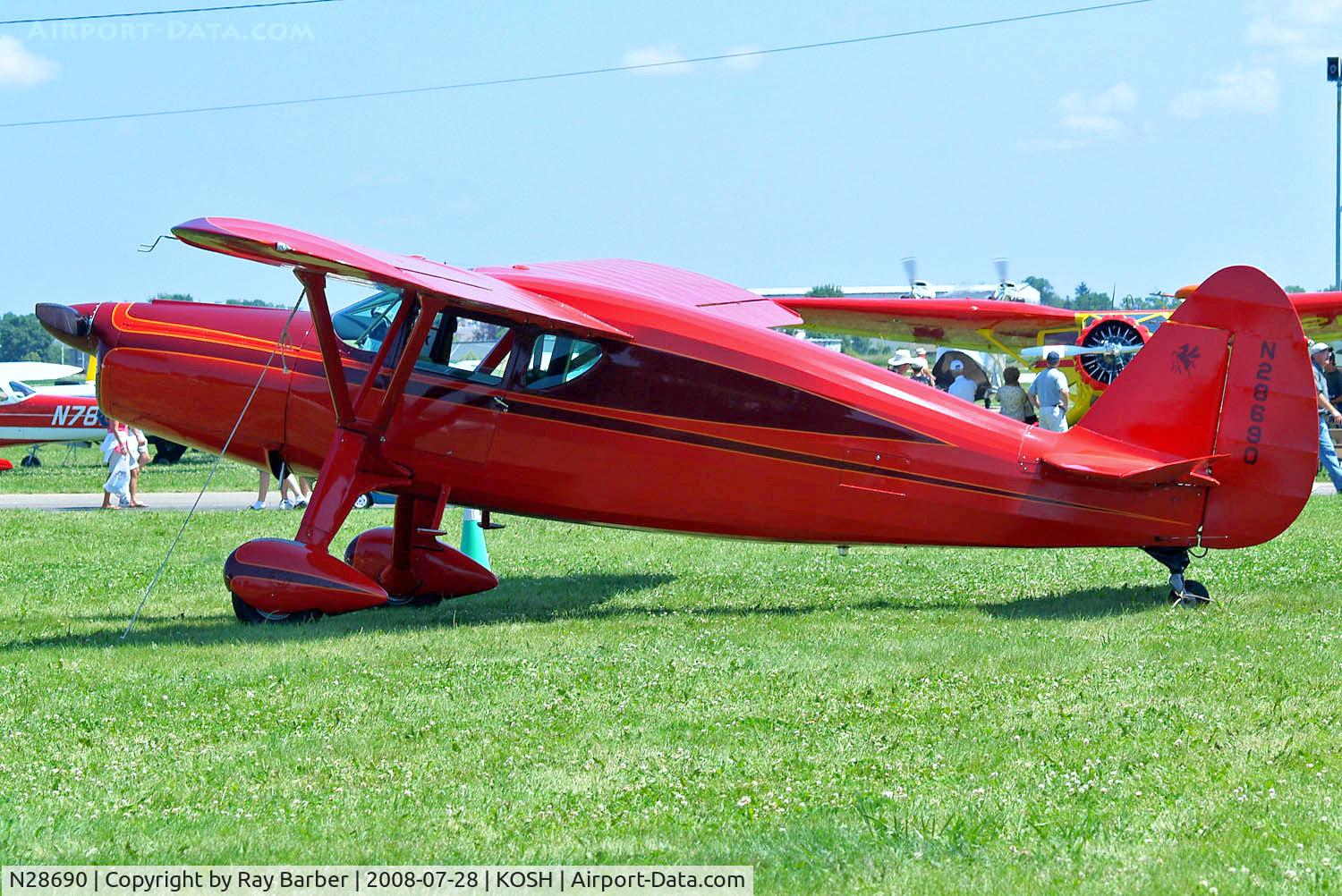 N28690, 1941 Fairchild 24W-41A C/N W41A-111, Fairchild F.24W-41 Argus [W41-111] Oshkosh-Wittman Regional~N 28/07/2008