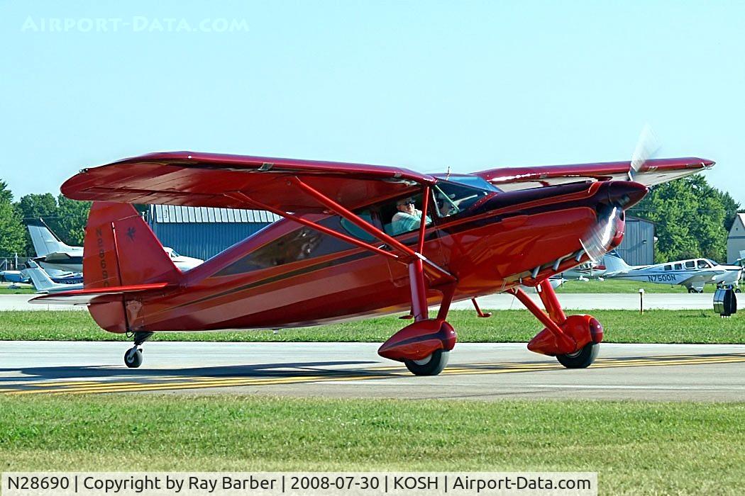 N28690, 1941 Fairchild 24W-41A C/N W41A-111, Fairchild F.24W-41 Argus [W41-111] Oshkosh-Wittman Regional~N 30/07/2008