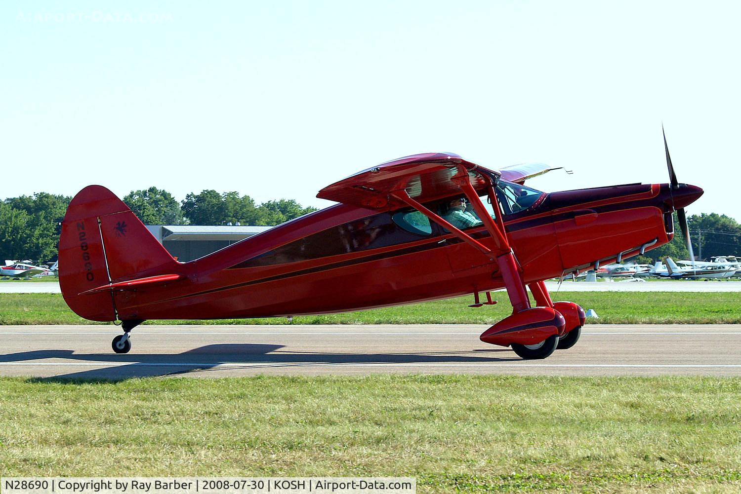N28690, 1941 Fairchild 24W-41A C/N W41A-111, Fairchild F.24W-41 Argus [W41-111] Oshkosh-Wittman Regional~N 30/07/2008