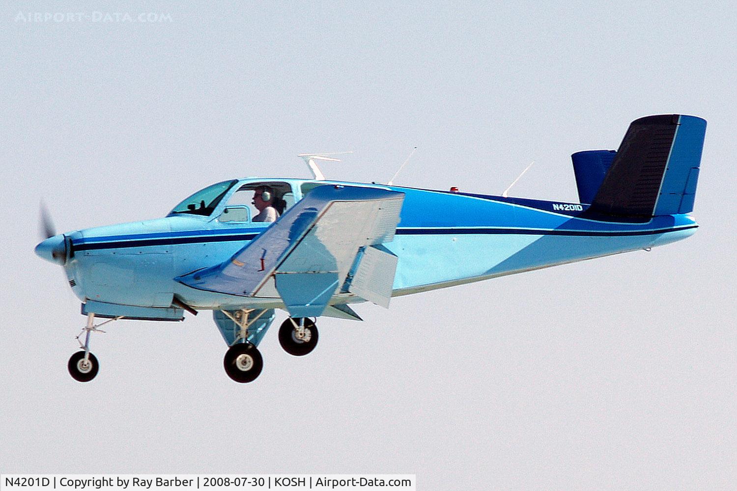 N4201D, 1955 Beech G35 Bonanza C/N D-4398, Beech G35 Bonanza [D-4398] Oshkosh-Wittman Regional Airport~N 30/07/2008