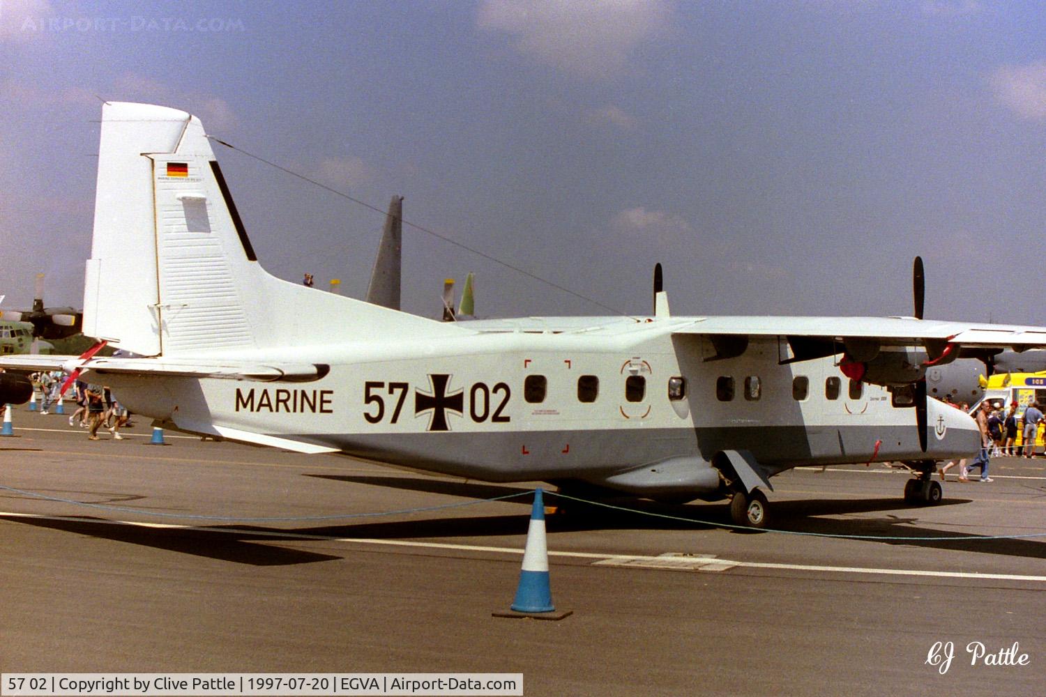 57 02, Dornier 228-212 C/N 8211, In the static display at RIAT '97 at RAF Fairford EGVA