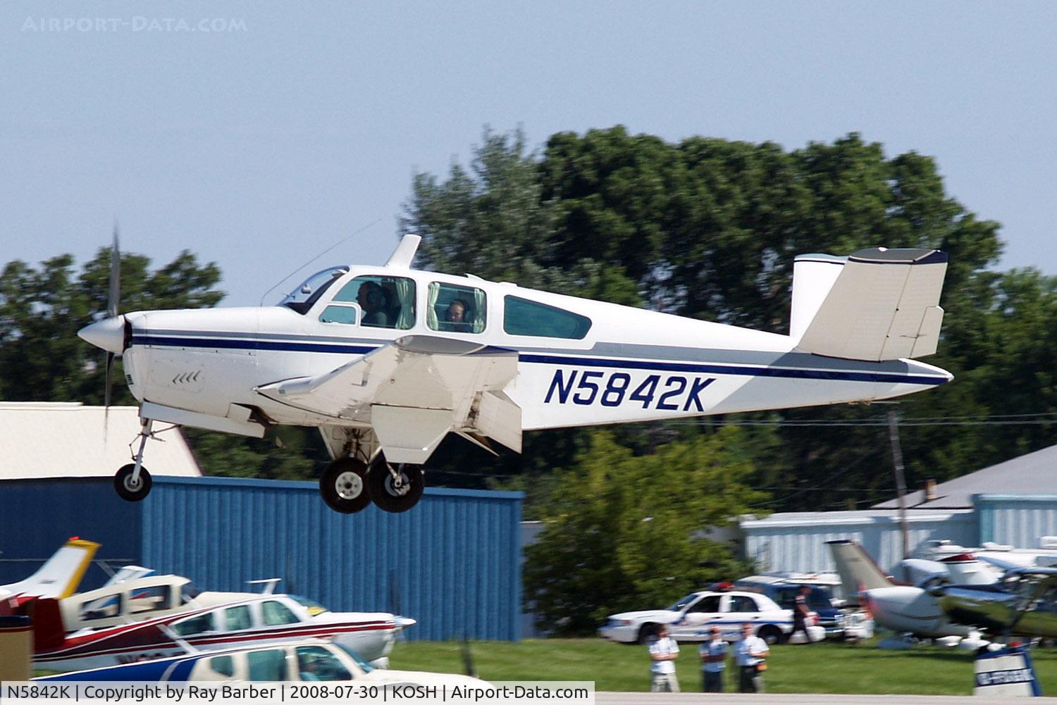 N5842K, 1965 Beech S35 Bonanza C/N D-7853, Beech S35 Bonanza [D-7853] Oshkosh-Wittman Regional~N 30/07/2008