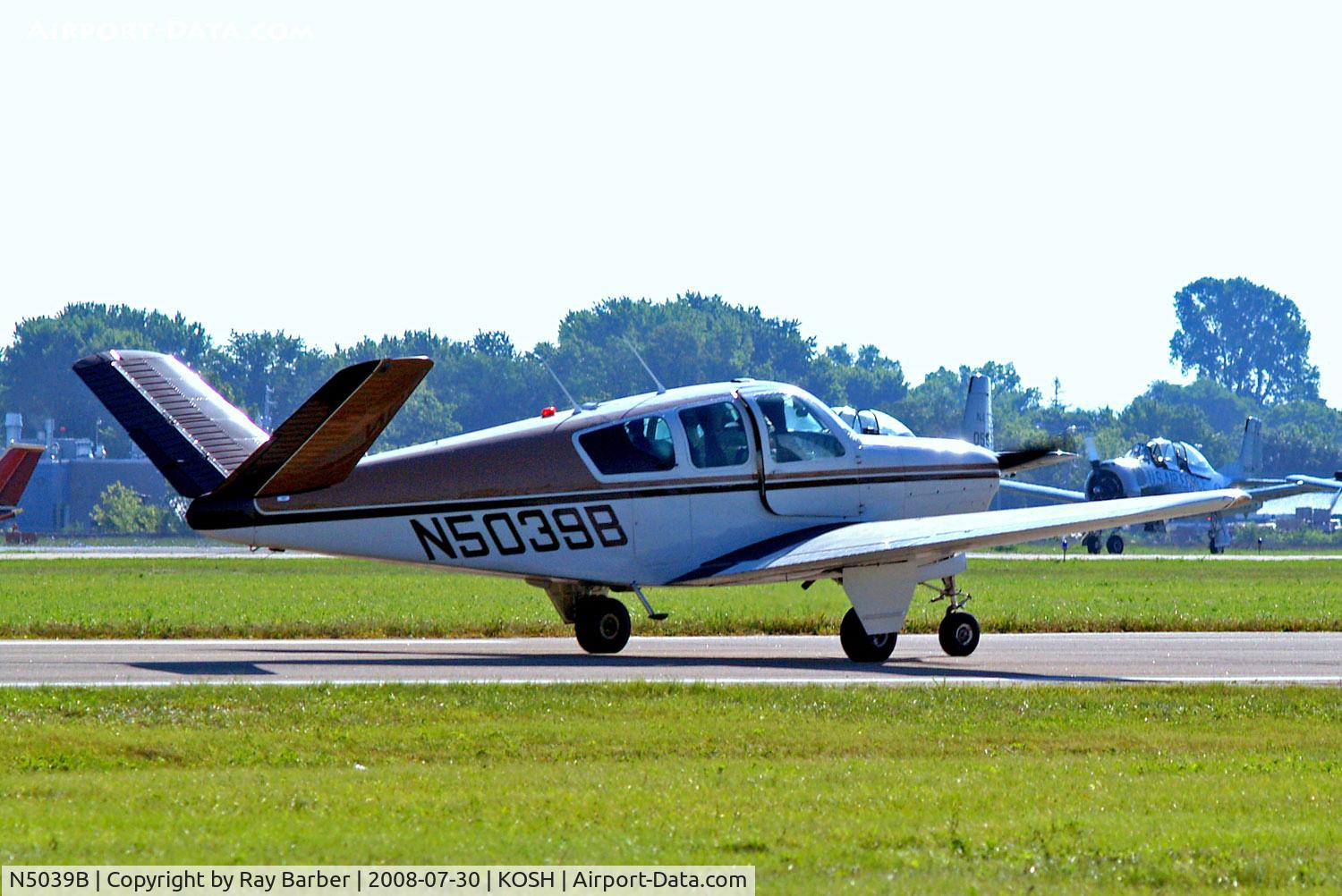 N5039B, 1955 Beech F35 Bonanza C/N D-4306, Beech F35 Bonanza [D-4306] Oshkosh-Wittman Regional~N 30/07/2008