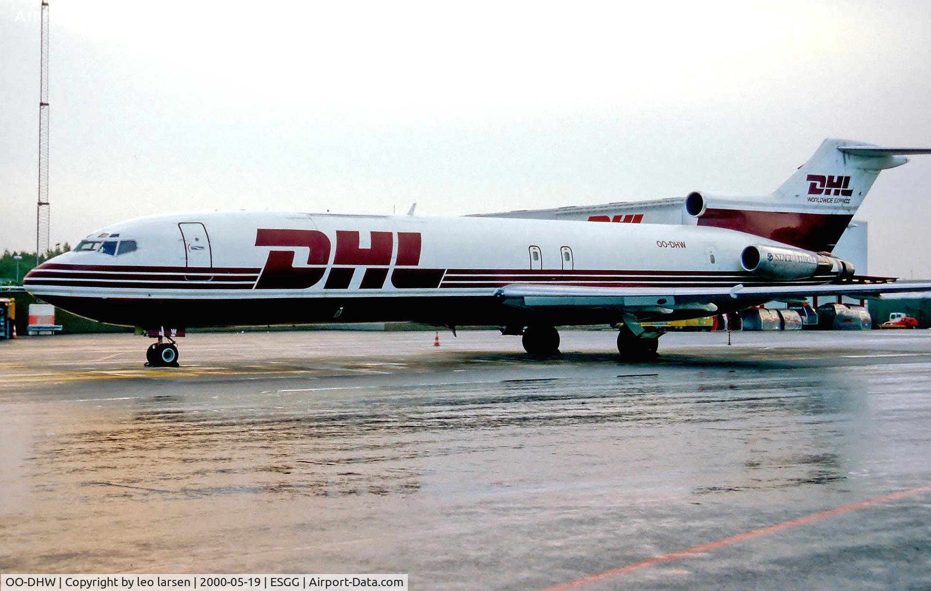 OO-DHW, 1976 Boeing 727-223(F) C/N 20993, Göteborg 19.5.00