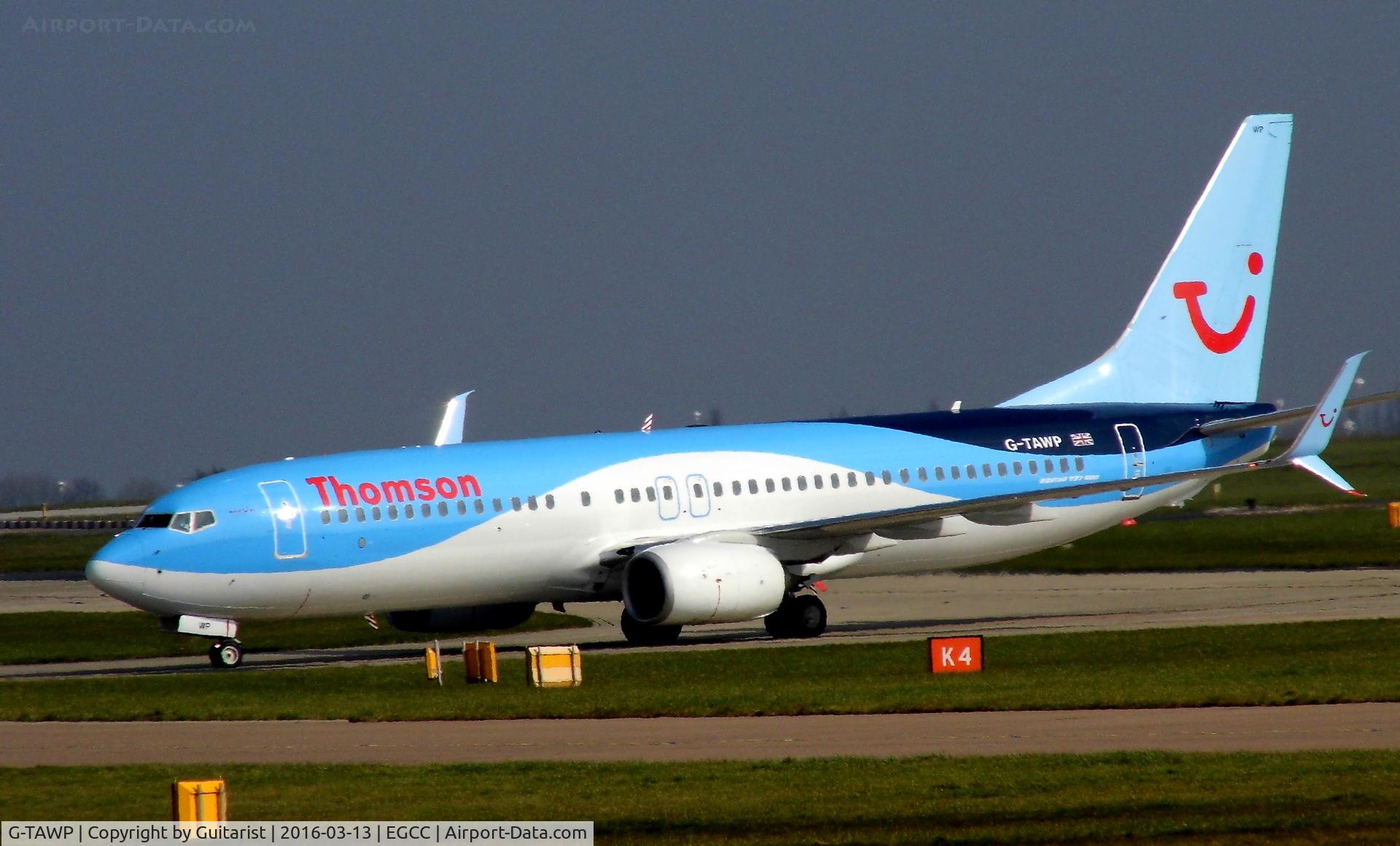 G-TAWP, 2013 Boeing 737-8K5 C/N 37257, At Manchester