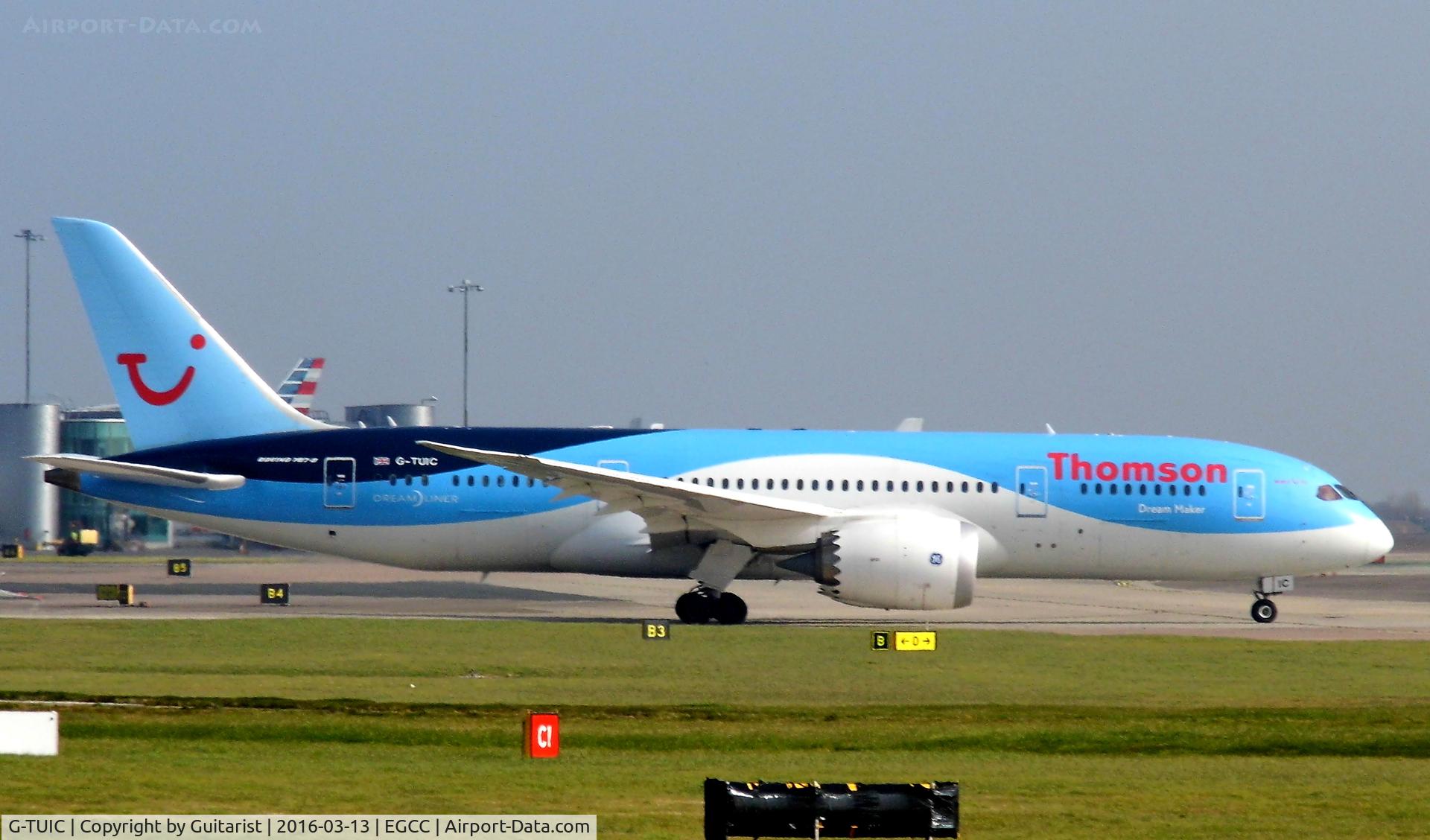 G-TUIC, 2013 Boeing 787-8 Dreamliner C/N 34424, At Manchester