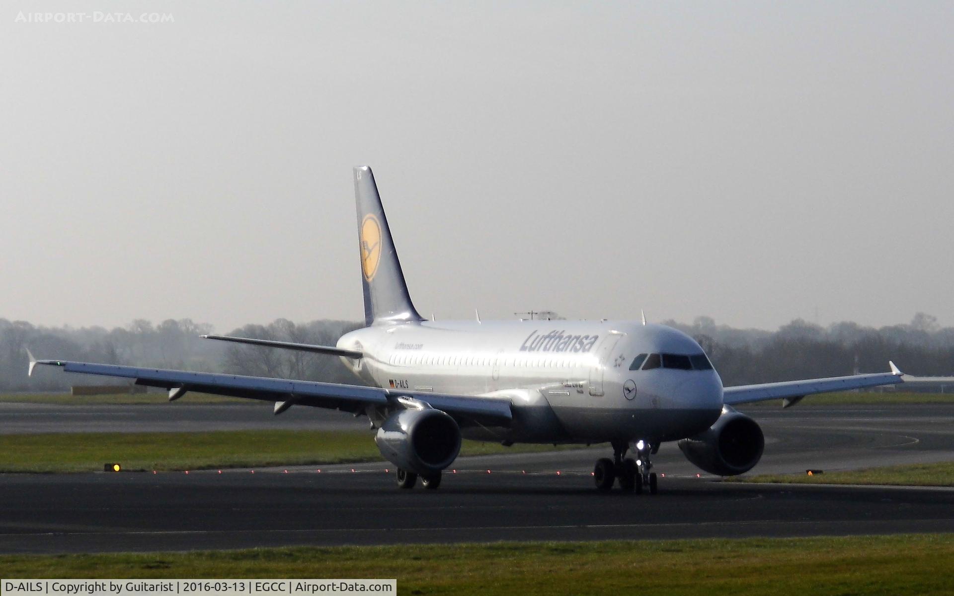 D-AILS, 1997 Airbus A319-114 C/N 729, At Manchester