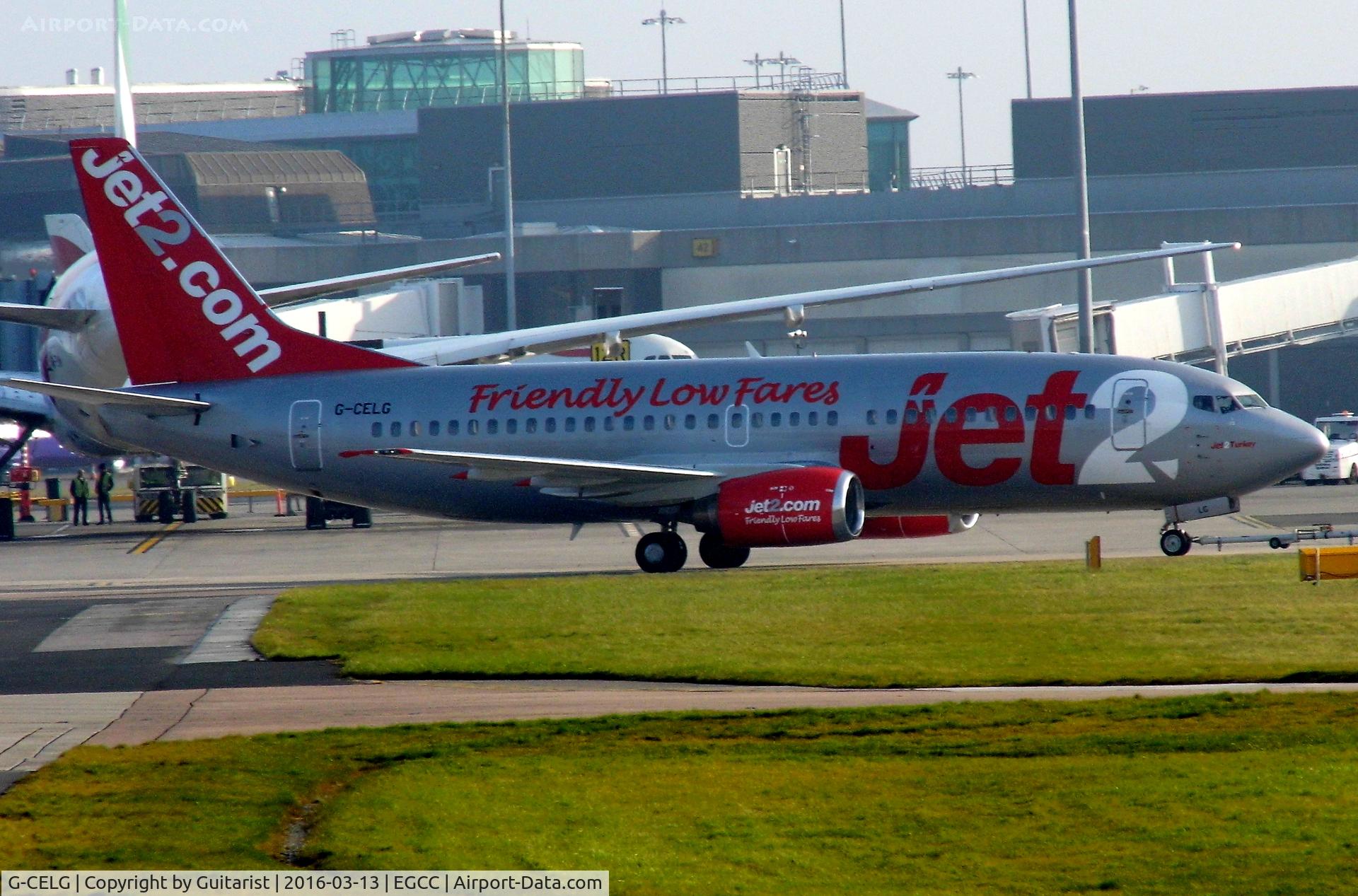 G-CELG, 1988 Boeing 737-377 C/N 24303, At Manchester