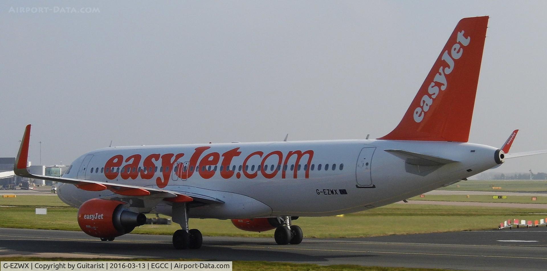 G-EZWX, 2014 Airbus A320-214 C/N 6192, At Manchester