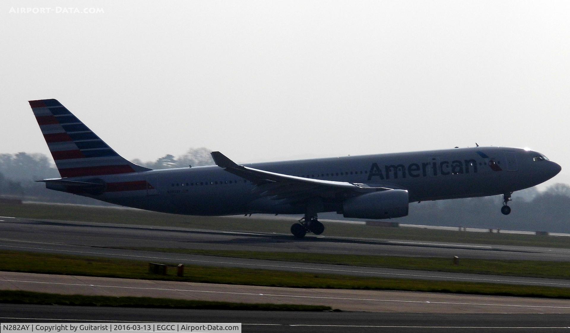 N282AY, 2009 Airbus A330-243 C/N 1069, At Manchester