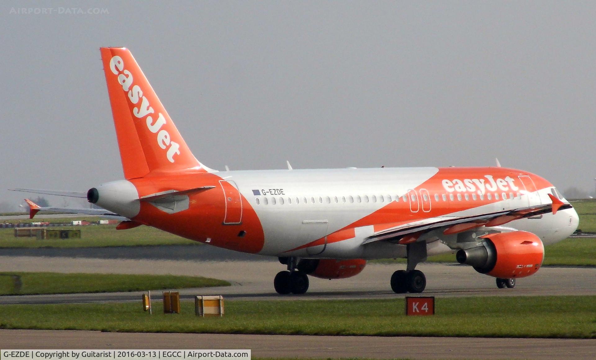 G-EZDE, 2008 Airbus A319-111 C/N 3426, At Manchester