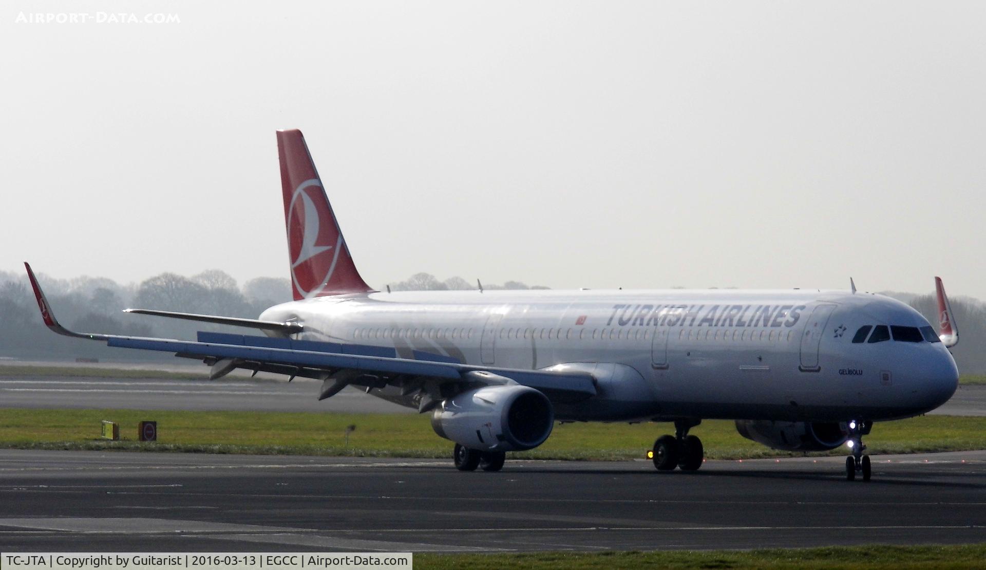 TC-JTA, 2015 Airbus A321-231 C/N 6781, At Manchester