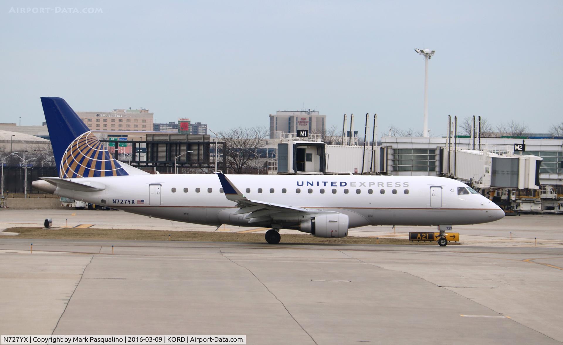N727YX, 2015 Embraer 175LR (ERJ-170-200LR) C/N 17000509, ERJ 170-200 LR
