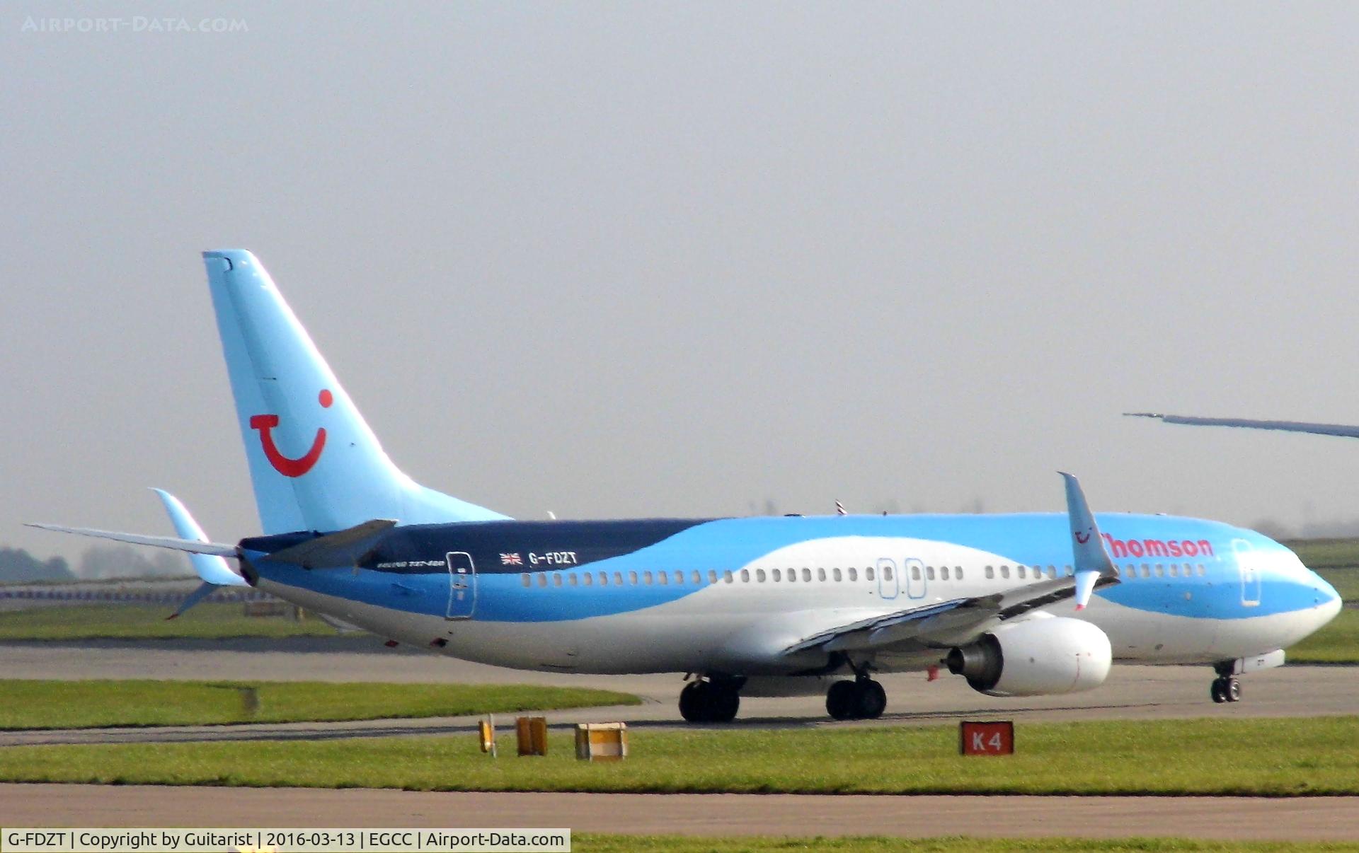 G-FDZT, 2011 Boeing 737-8K5 C/N 37248, At Manchester